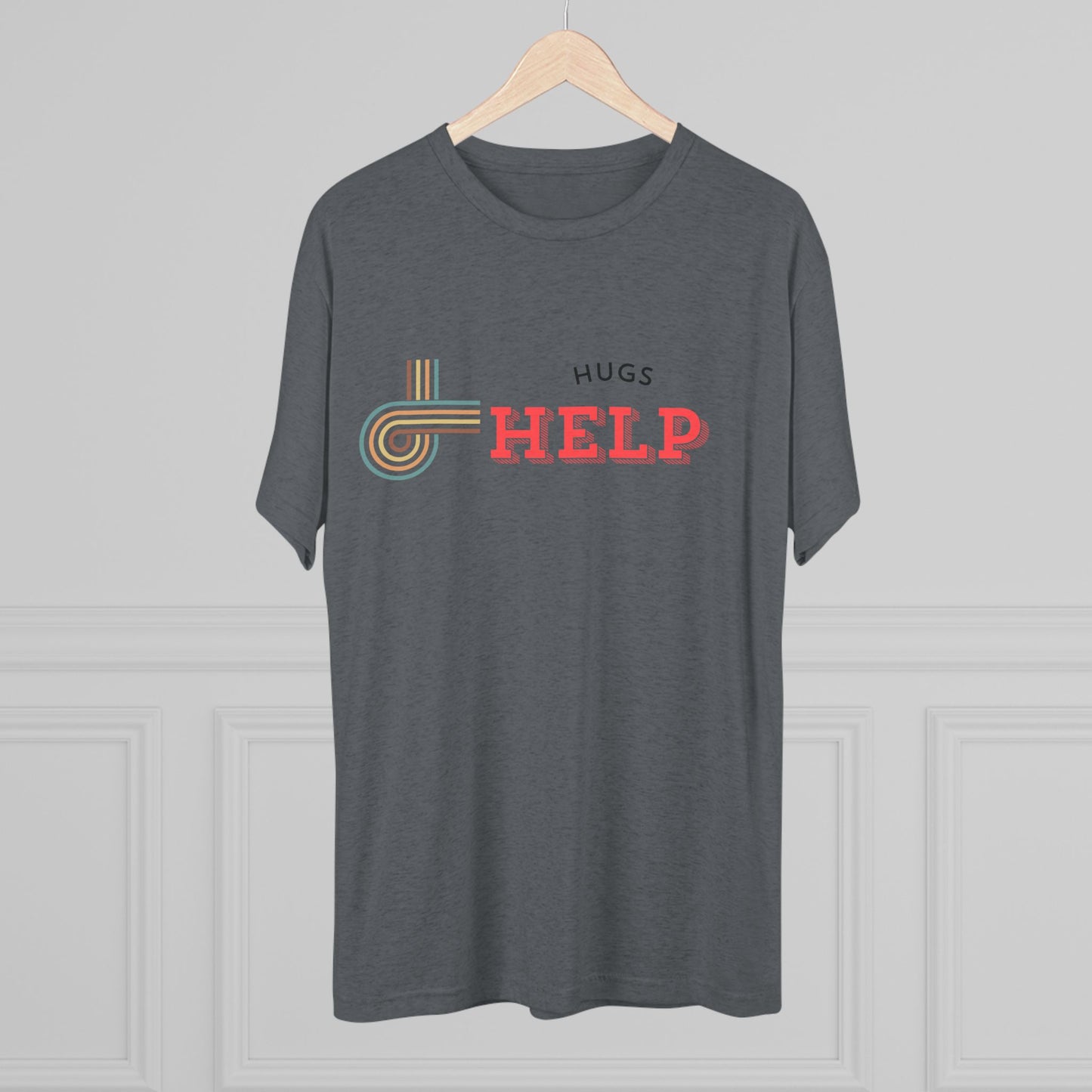 Hugs Help Unisex Tri-Blend Crew Tee