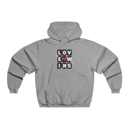 Love Wins Men's NUBLEND® Hooded Sweatshirt