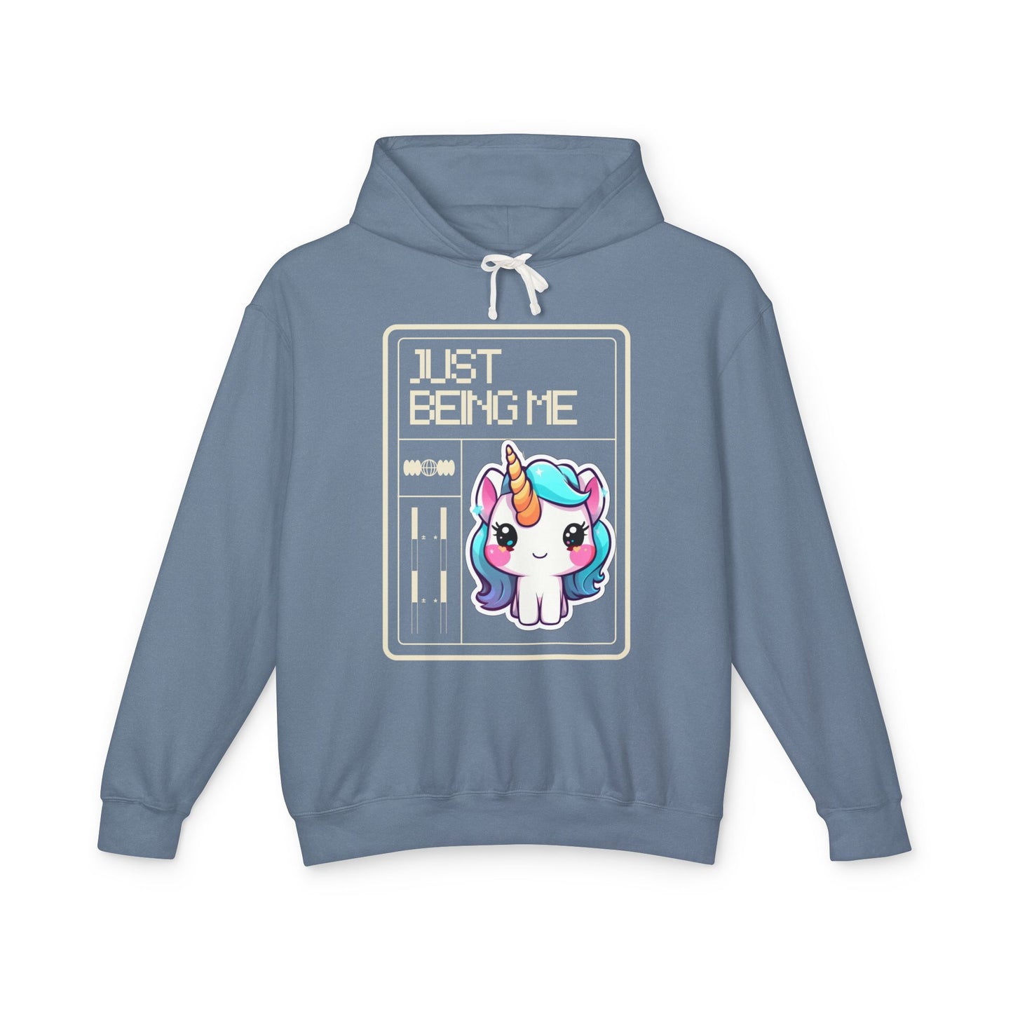 Just Being Me .... Unisex Lightweight Hooded Sweatshirt