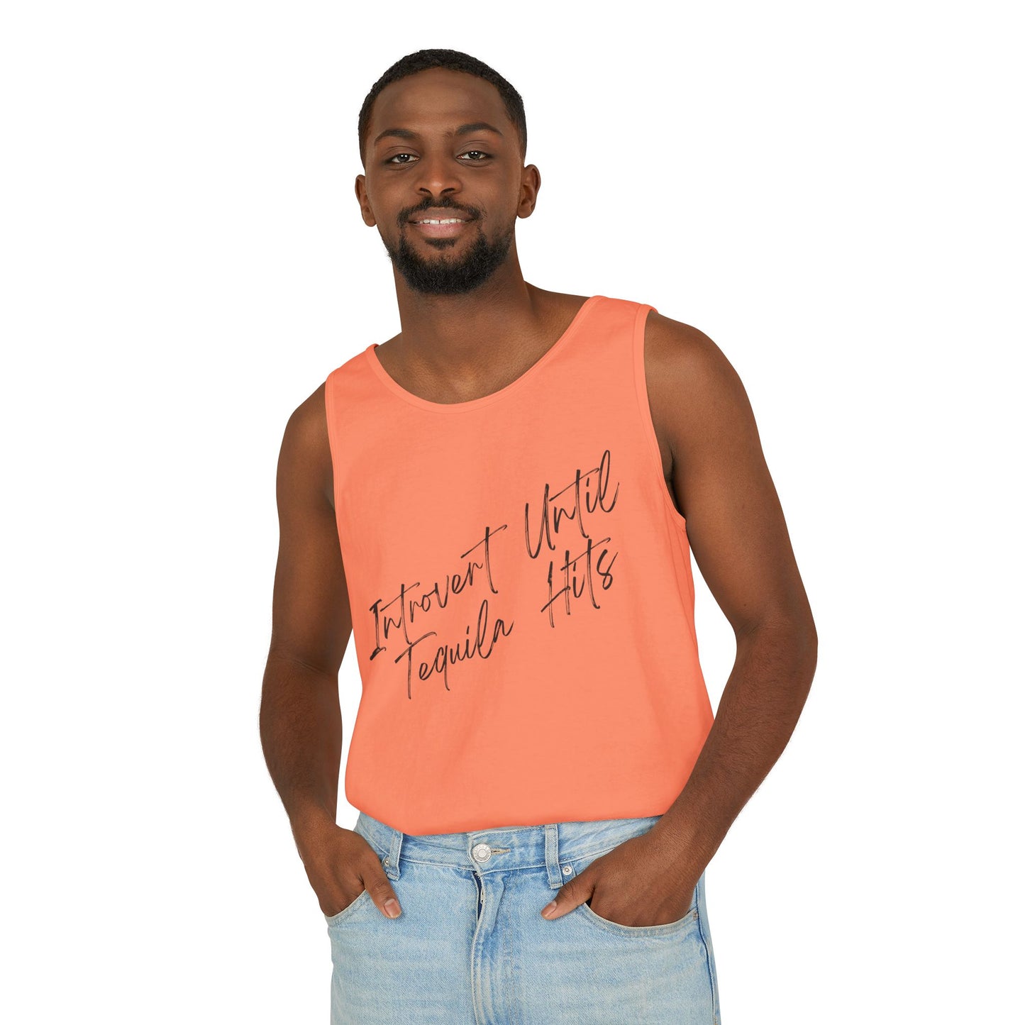 Introvert Until Garment-Dyed Tank Top