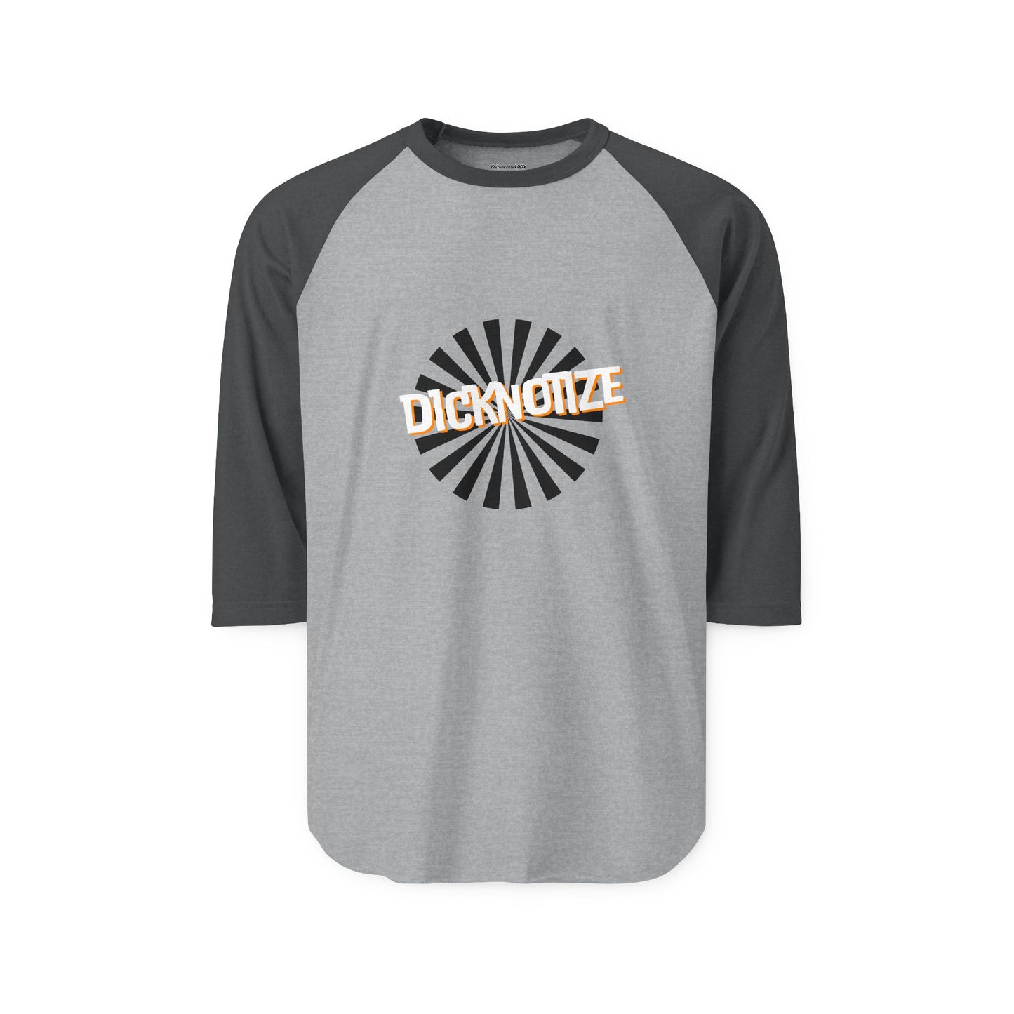 Dicknotize Unisex Three-Quarter Sleeve Raglan Shirt