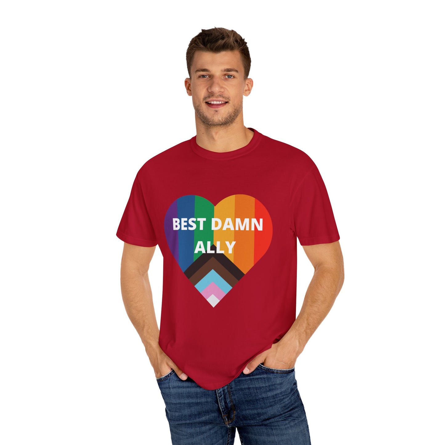 Best Damn Ally Unisex Garment-Dyed T-shirt