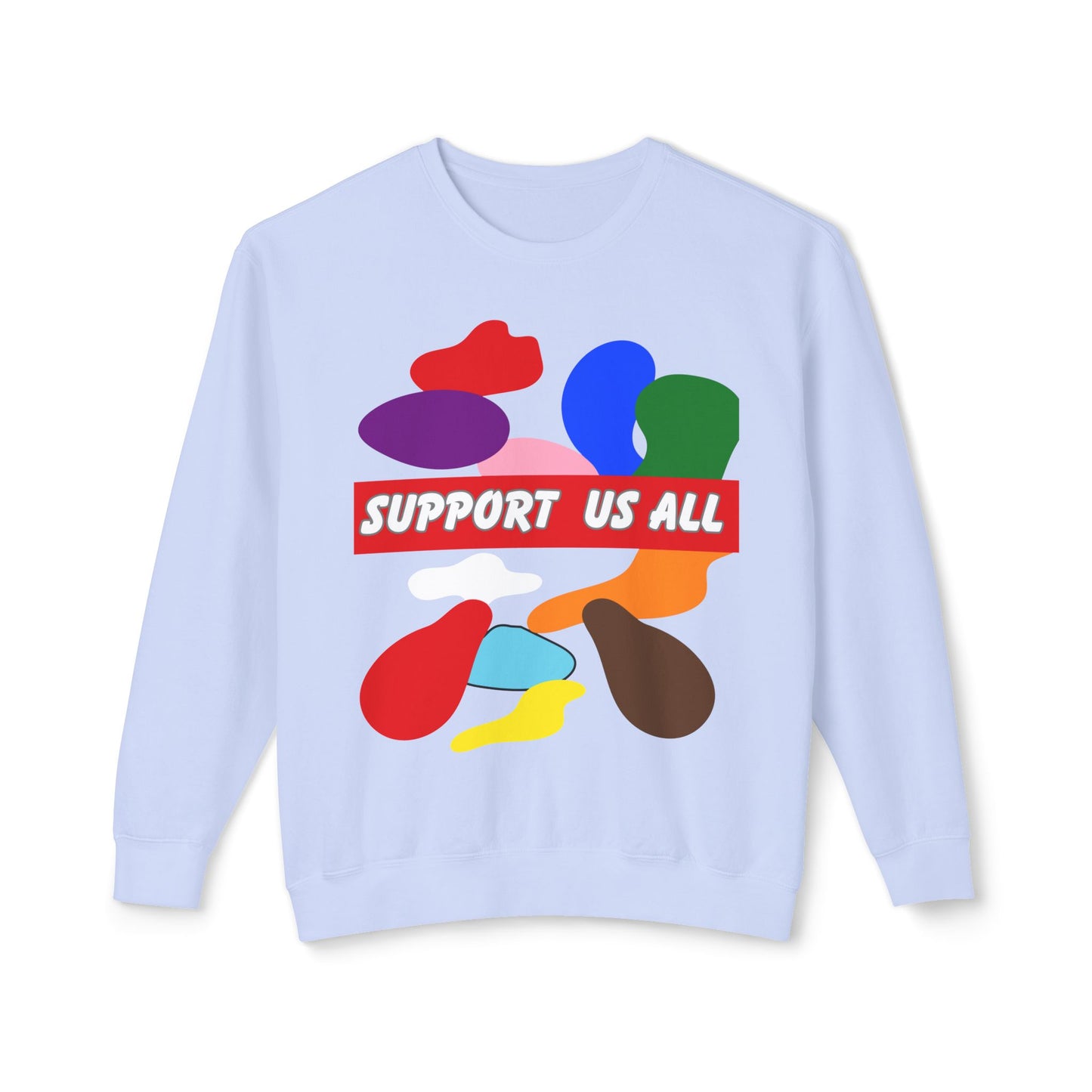 Support Us All Unisex Lightweight Crewneck Sweatshirt