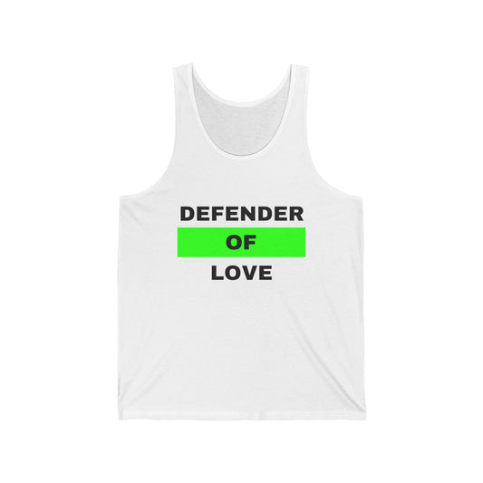 Defender of Love Unisex Jersey Tank