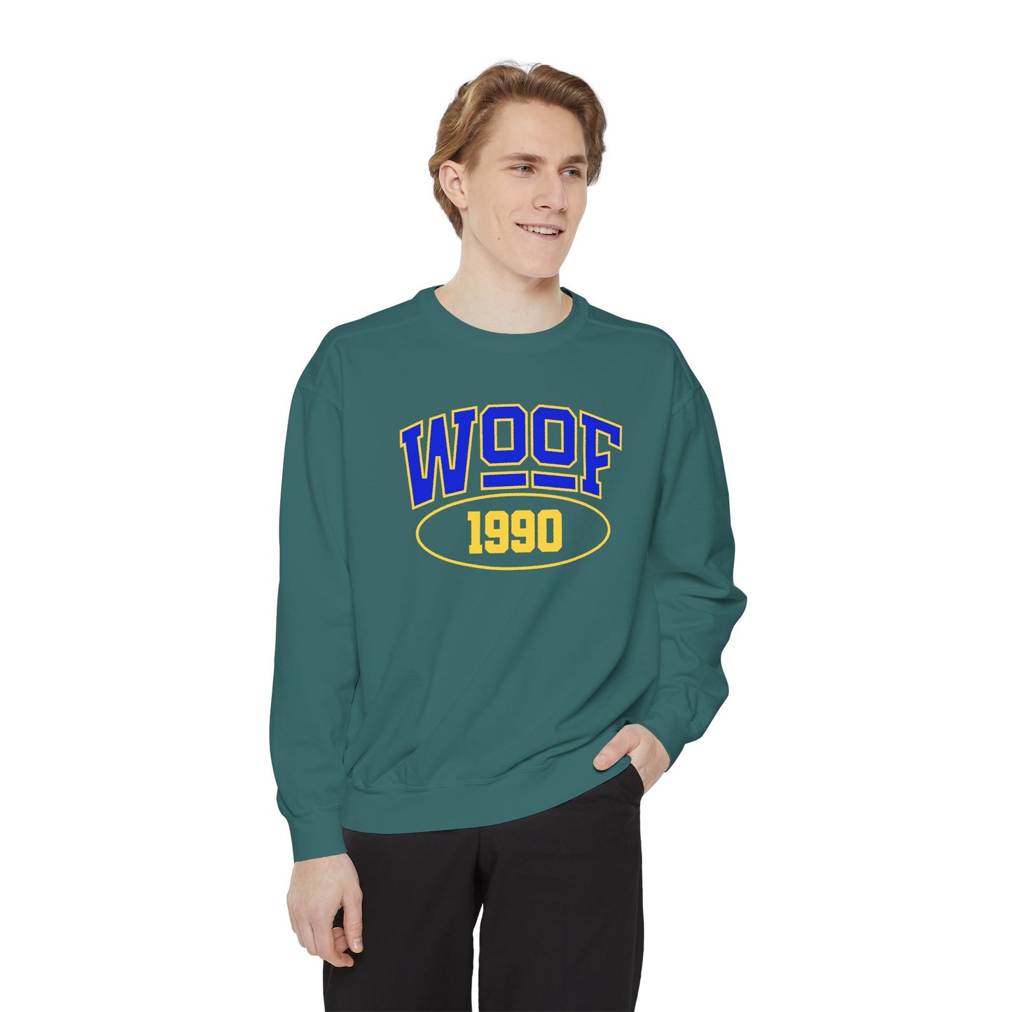 Woof 1990 Unisex Garment-Dyed Sweatshirt