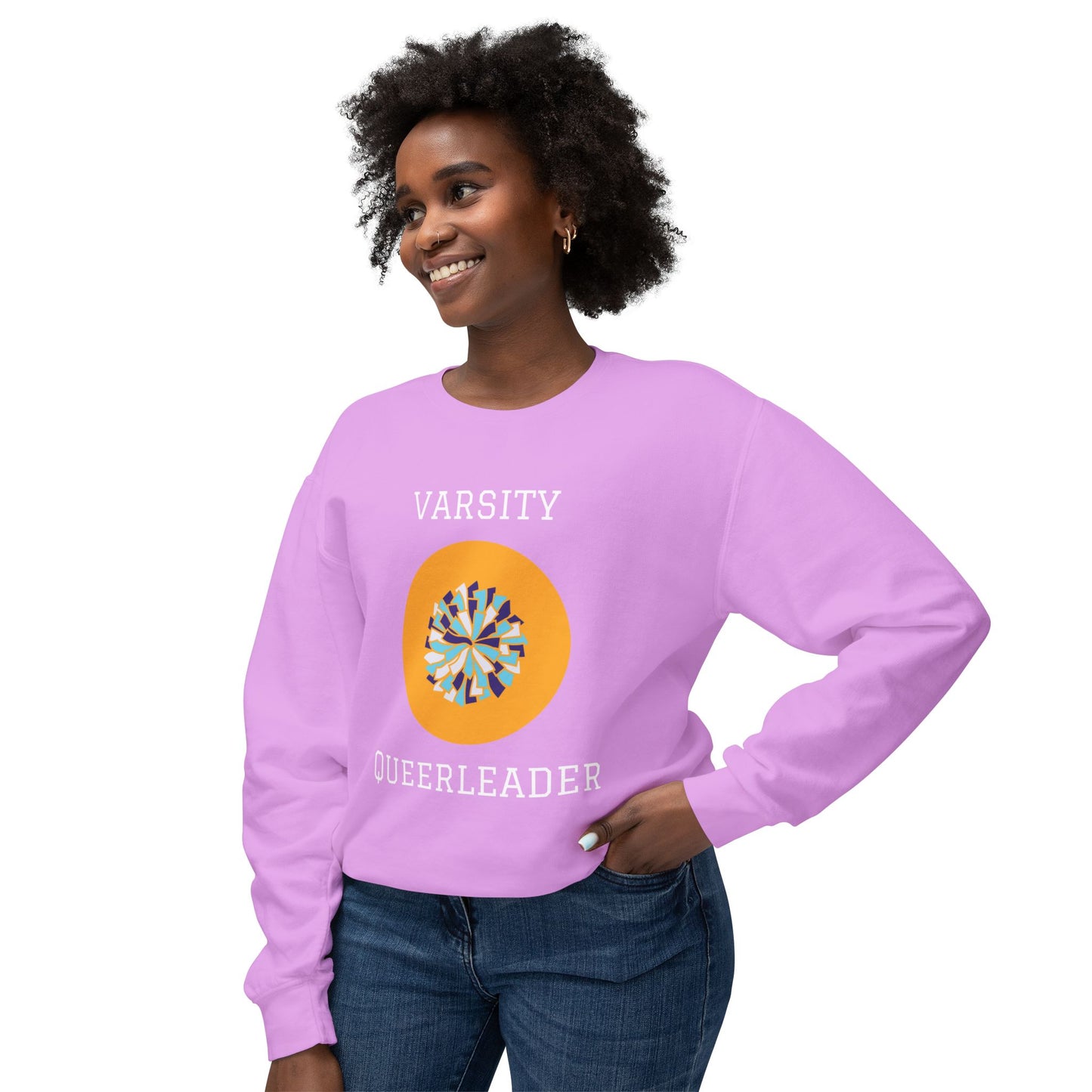 Varsity Queerleader Lightweight Crewneck Sweatshirt