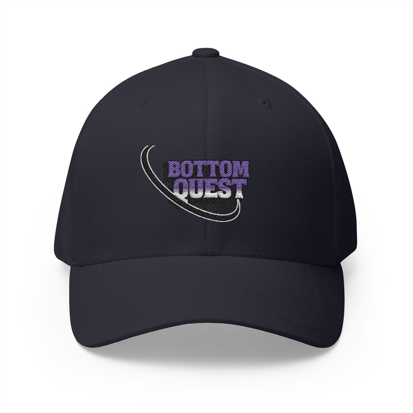 Bottom Quest Closed-Back Structured Cap (Embroidery)