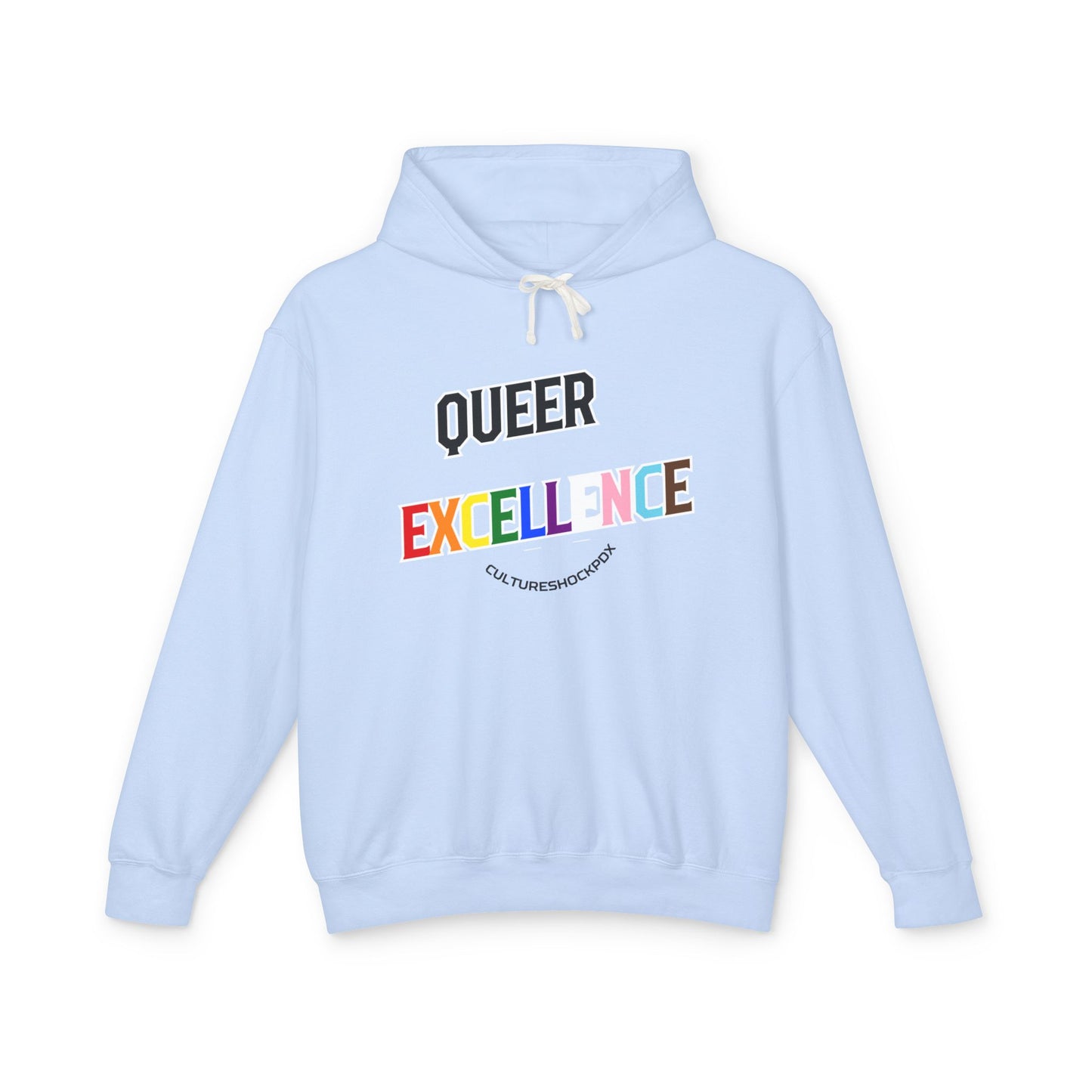 Queer Excellence Unisex Lightweight Hooded Sweatshirt