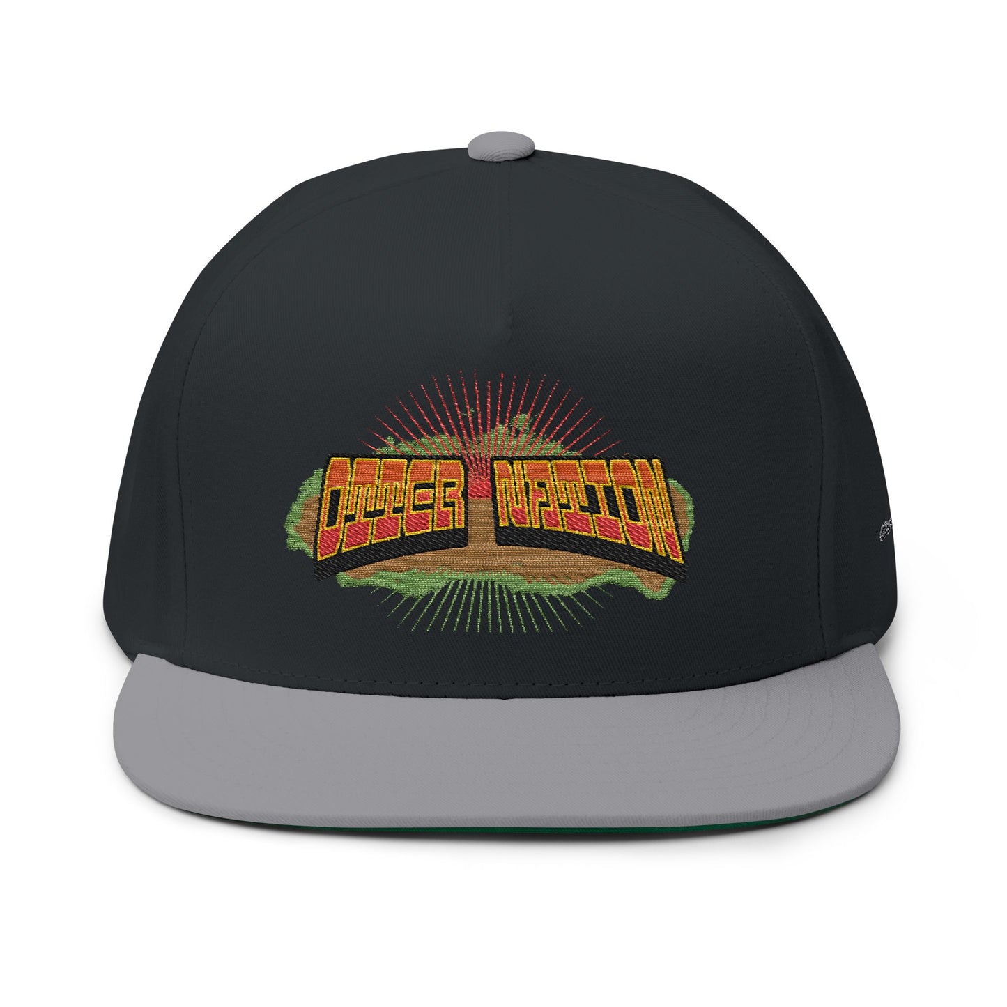 Otter Nation Flat Bill Cap (Embroidery)
