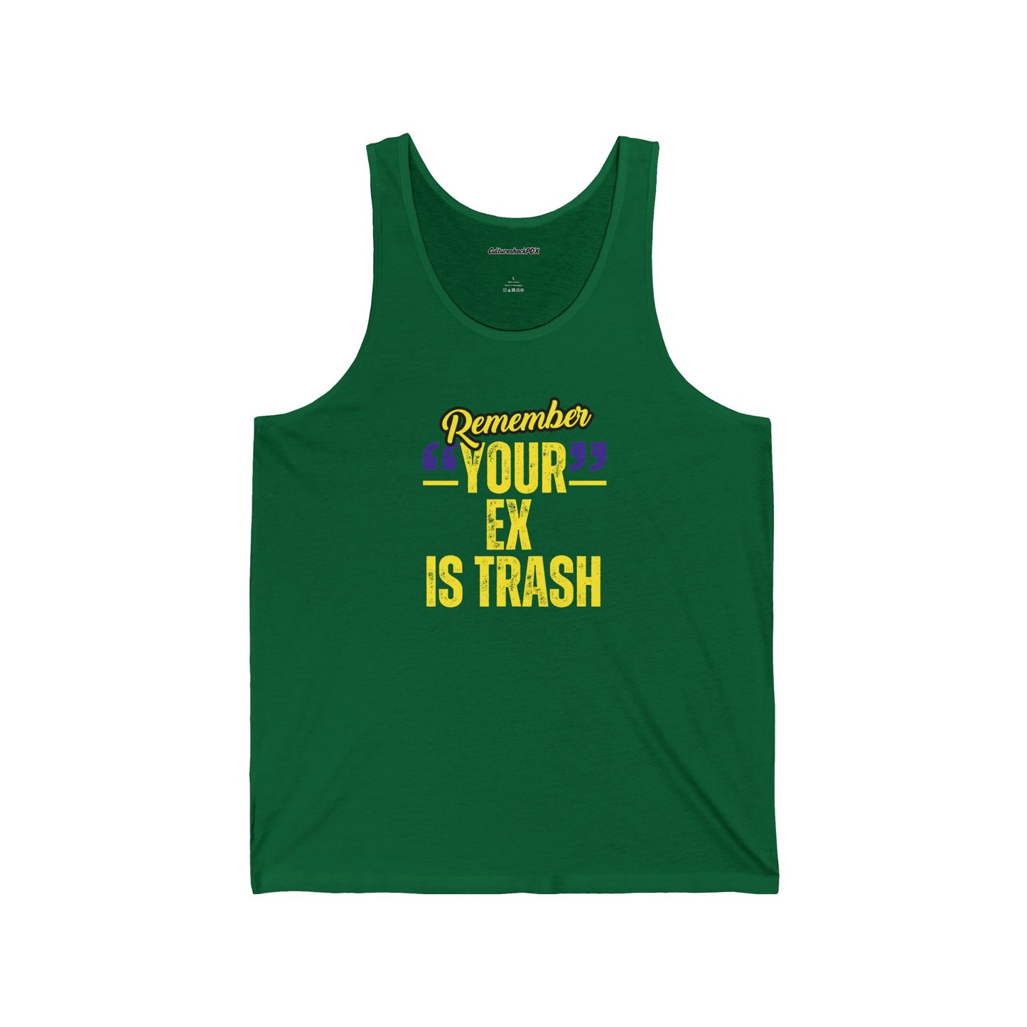 Your Ex Is Trash Unisex Jersey Tank