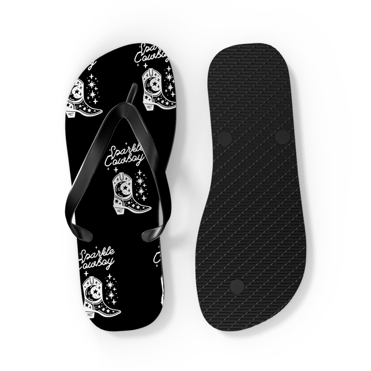 Sparkle Cowboy #2Flip Flops