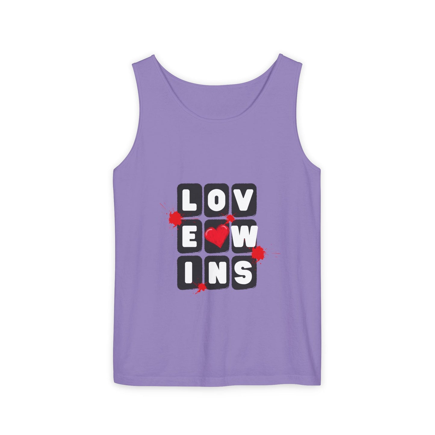 Love Wins Unisex Garment-Dyed Tank Top