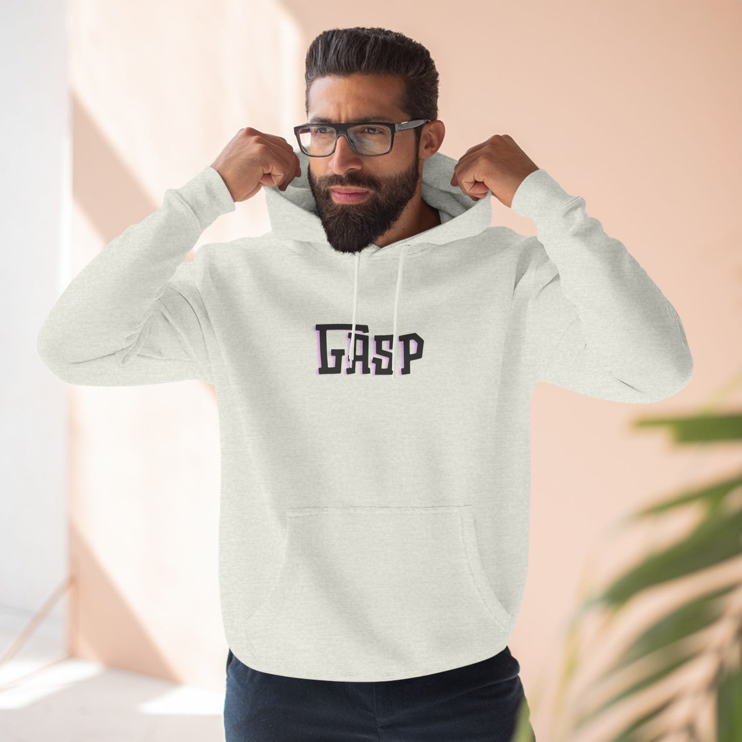 Gasp Three-Panel Fleece Hoodie