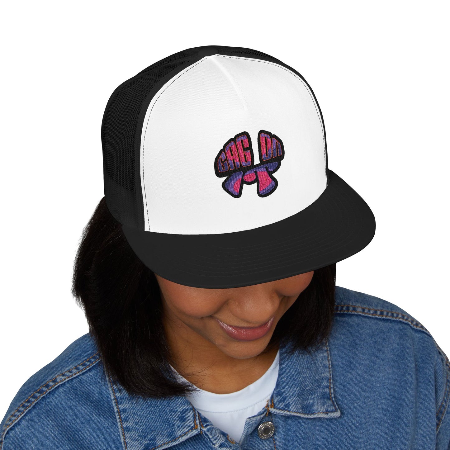 Gag On it 5 Panel Trucker Cap (Embroidery)