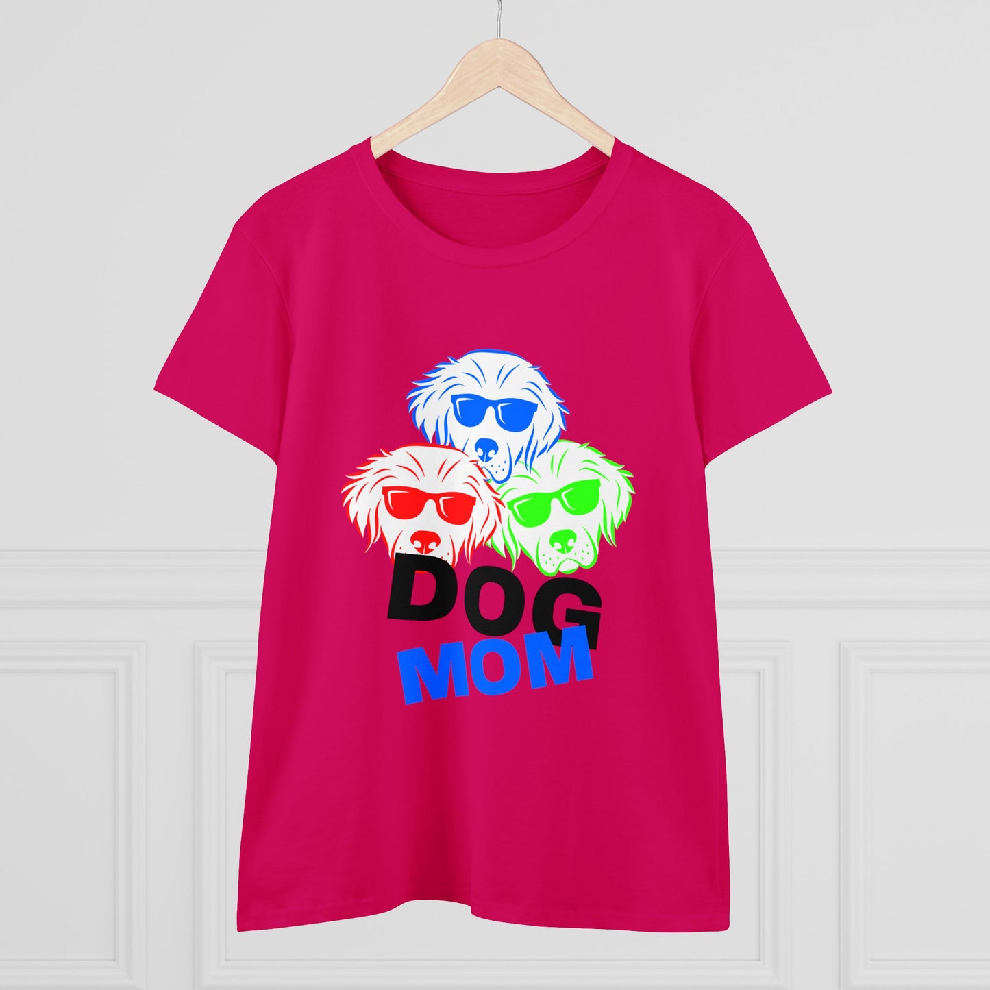 Dog Mom Women's Midweight Cotton Tee