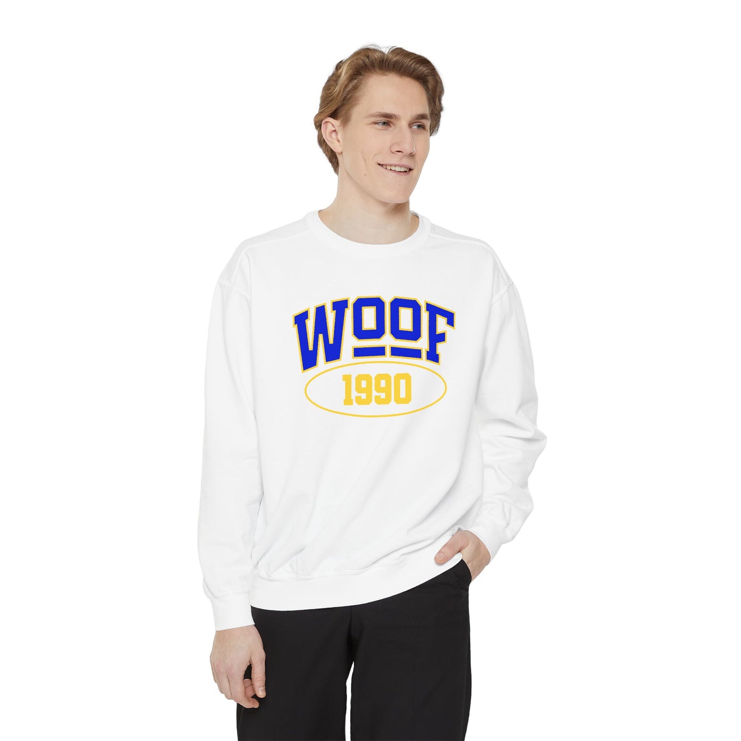 Woof 1990 Unisex Garment-Dyed Sweatshirt