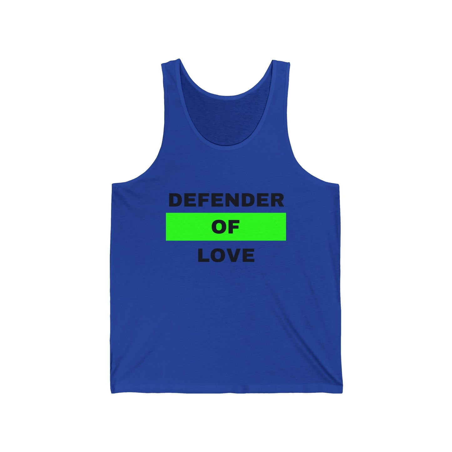Defender of Love Unisex Jersey Tank