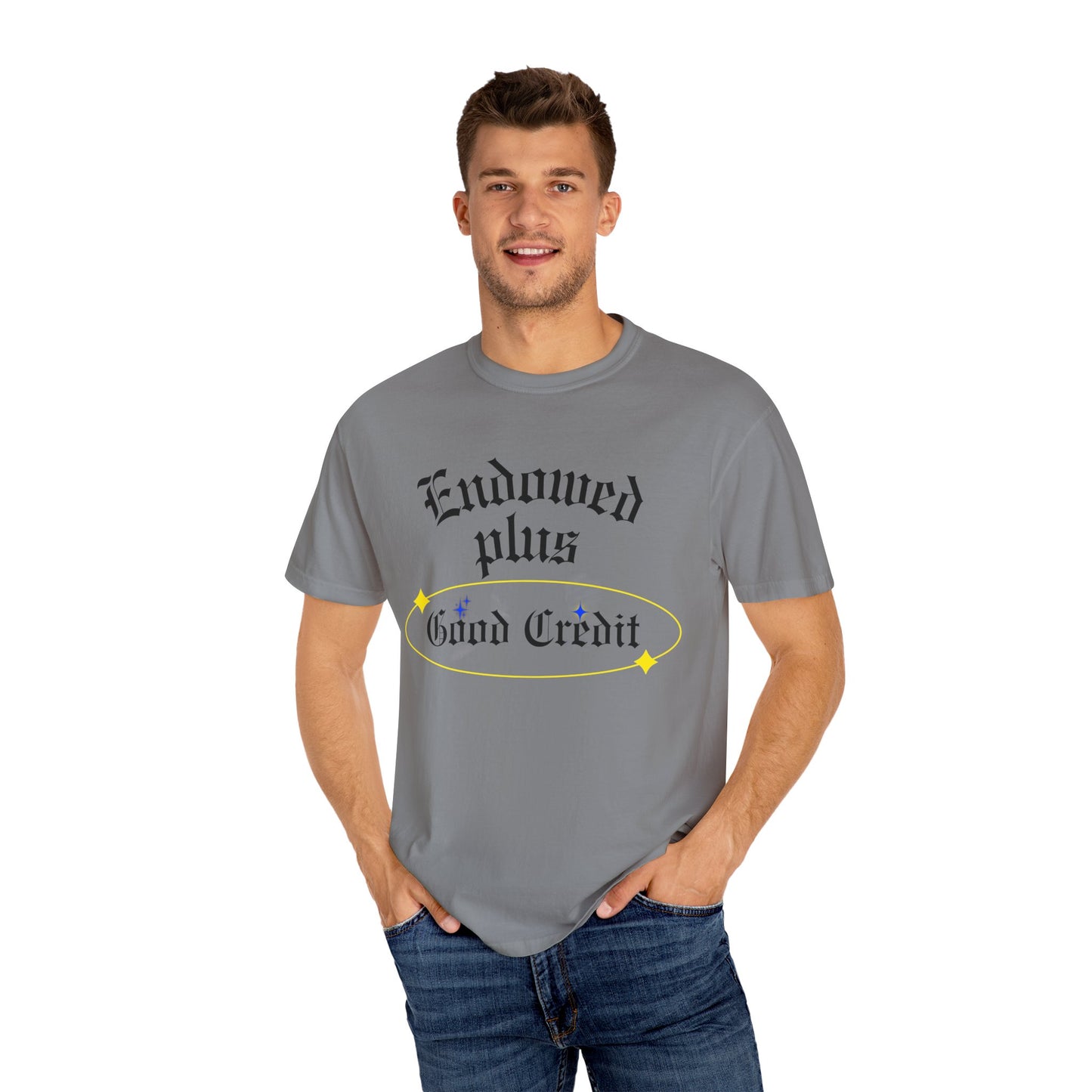 Endowed plus Good Credit Unisex Garment-Dyed T-shirt