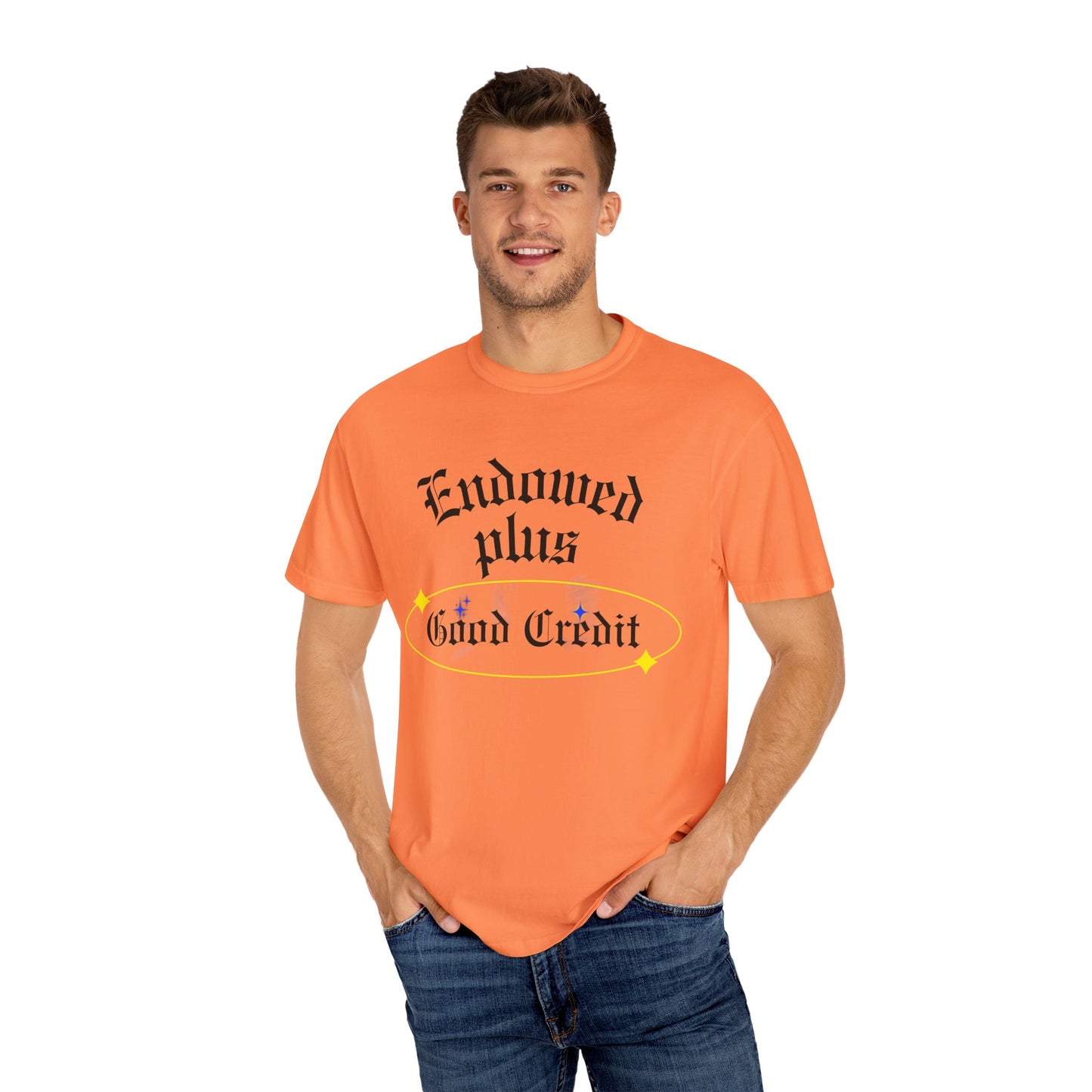 Endowed plus Good Credit Unisex Garment-Dyed T-shirt