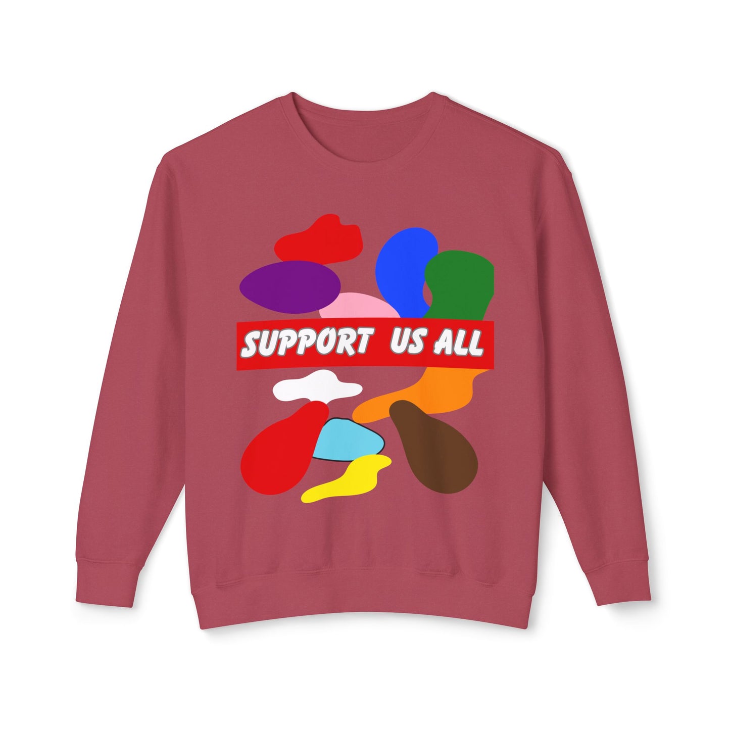 Support Us All Unisex Lightweight Crewneck Sweatshirt