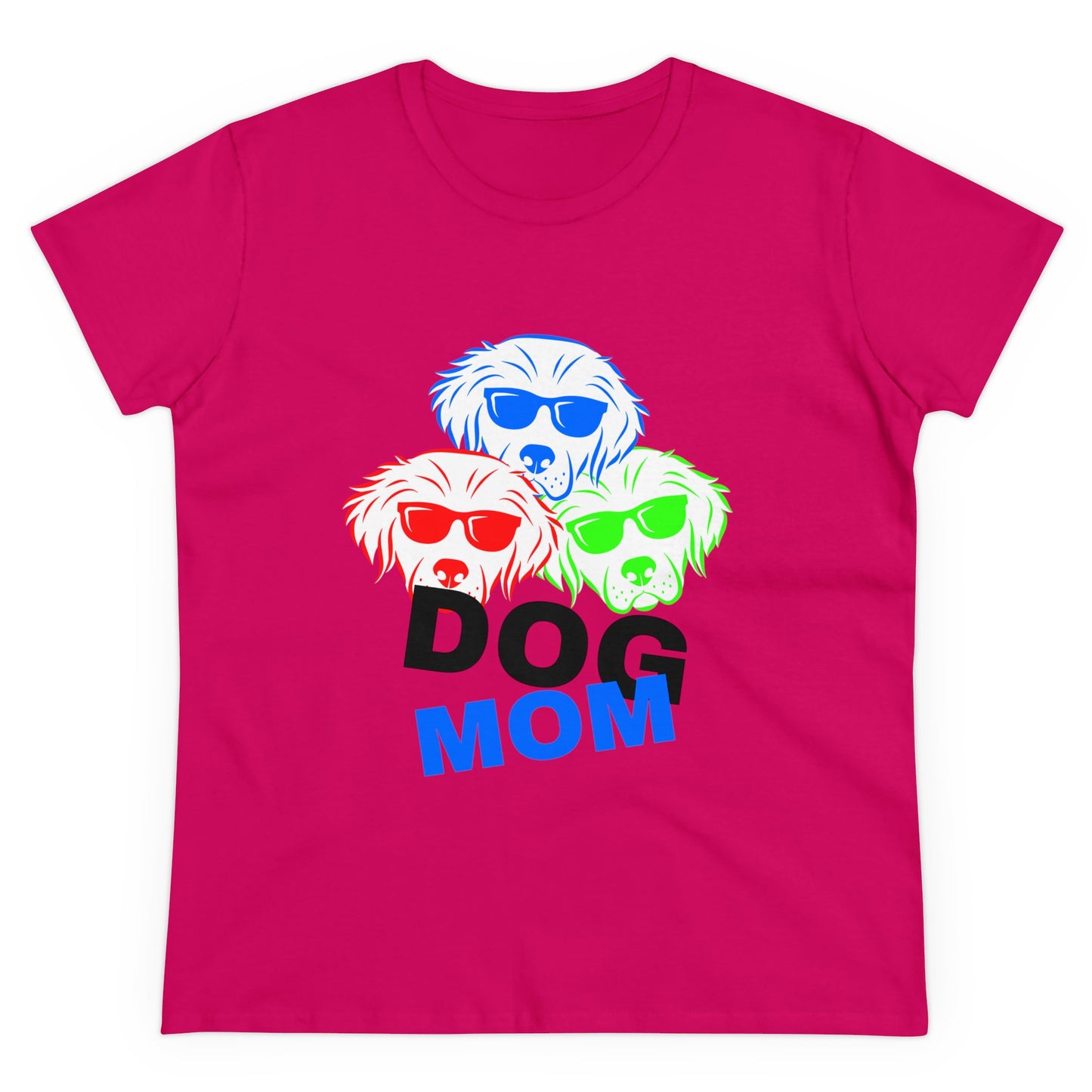 Dog Mom Women's Midweight Cotton Tee