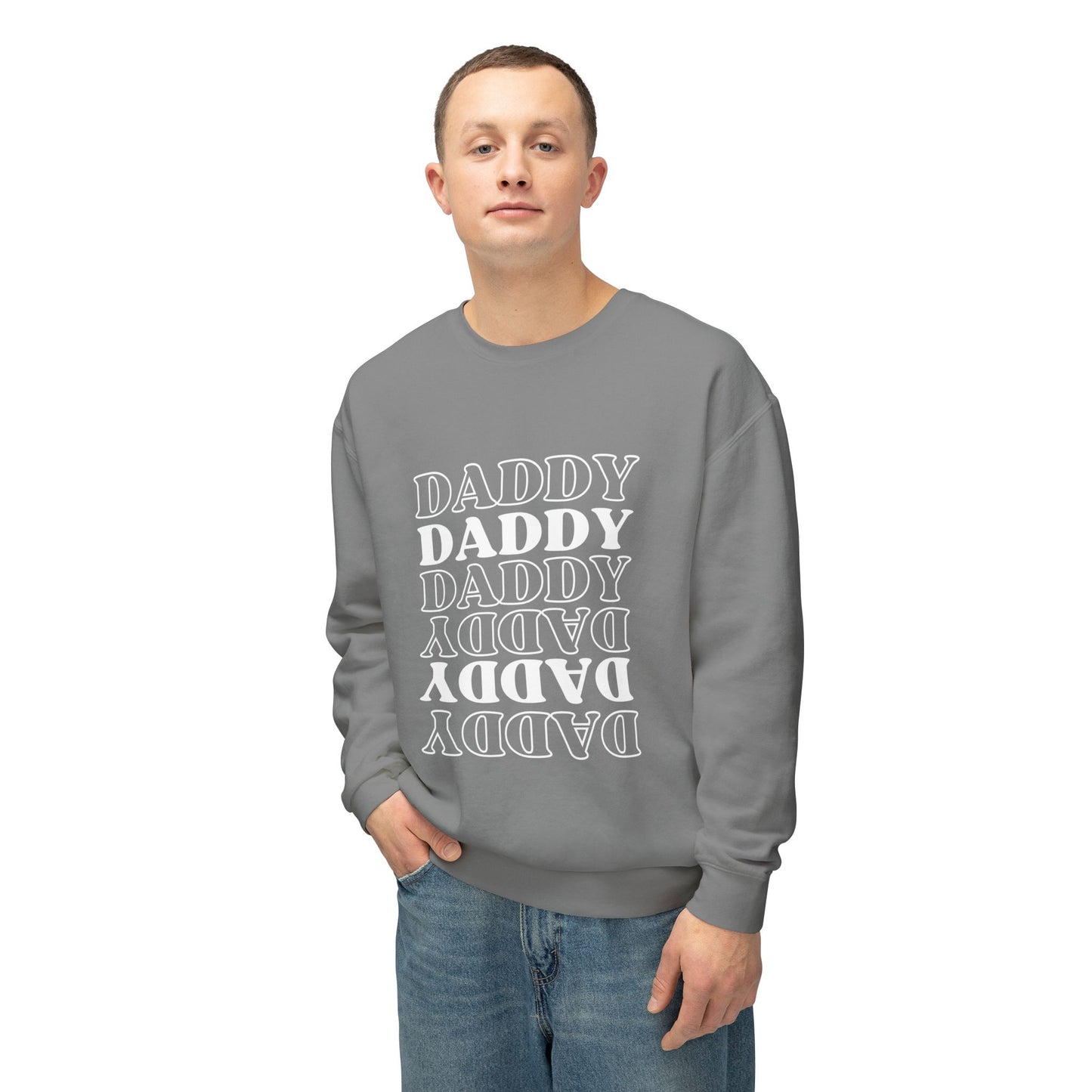 Daddy Unisex Lightweight Crewneck Sweatshirt