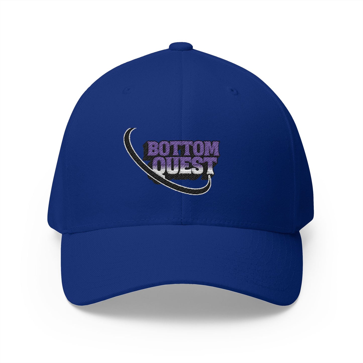 Bottom Quest Closed-Back Structured Cap (Embroidery)