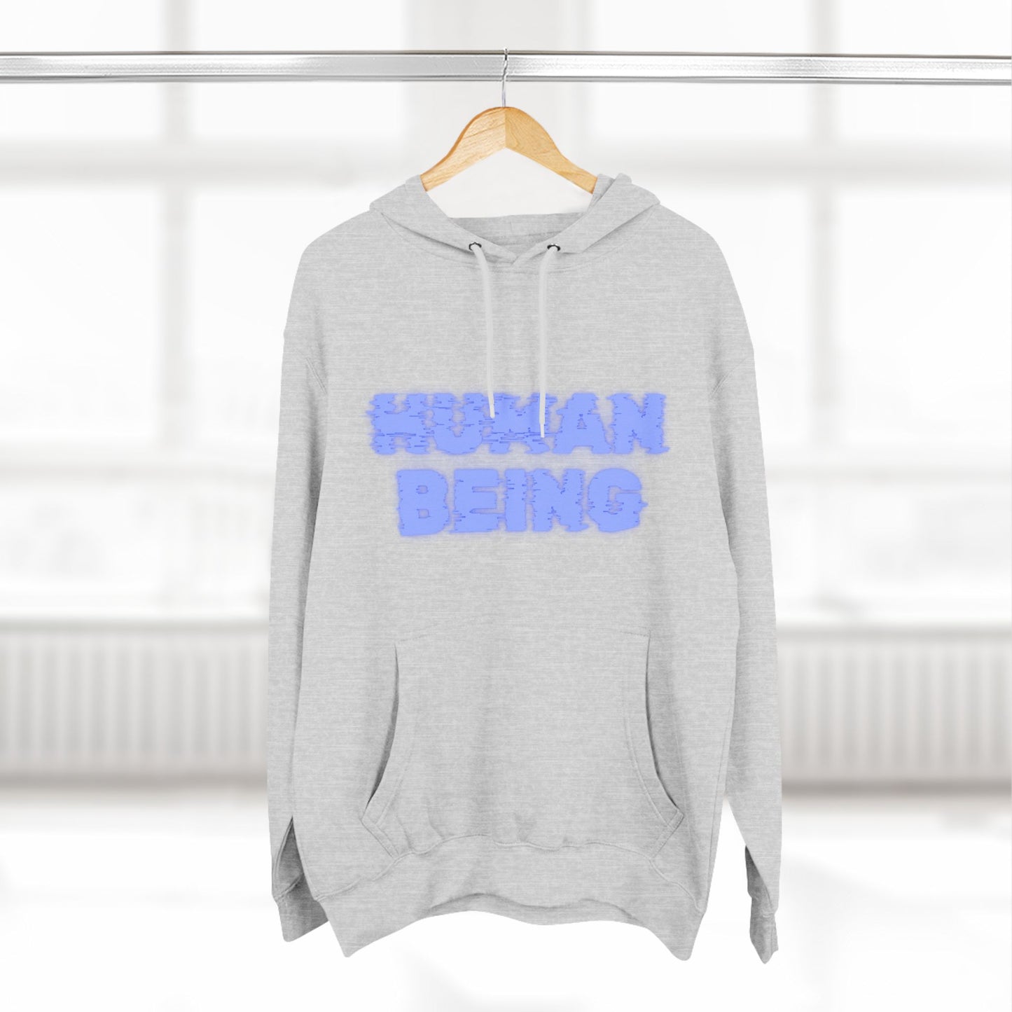 Human-Being Three-Panel Fleece Hoodie