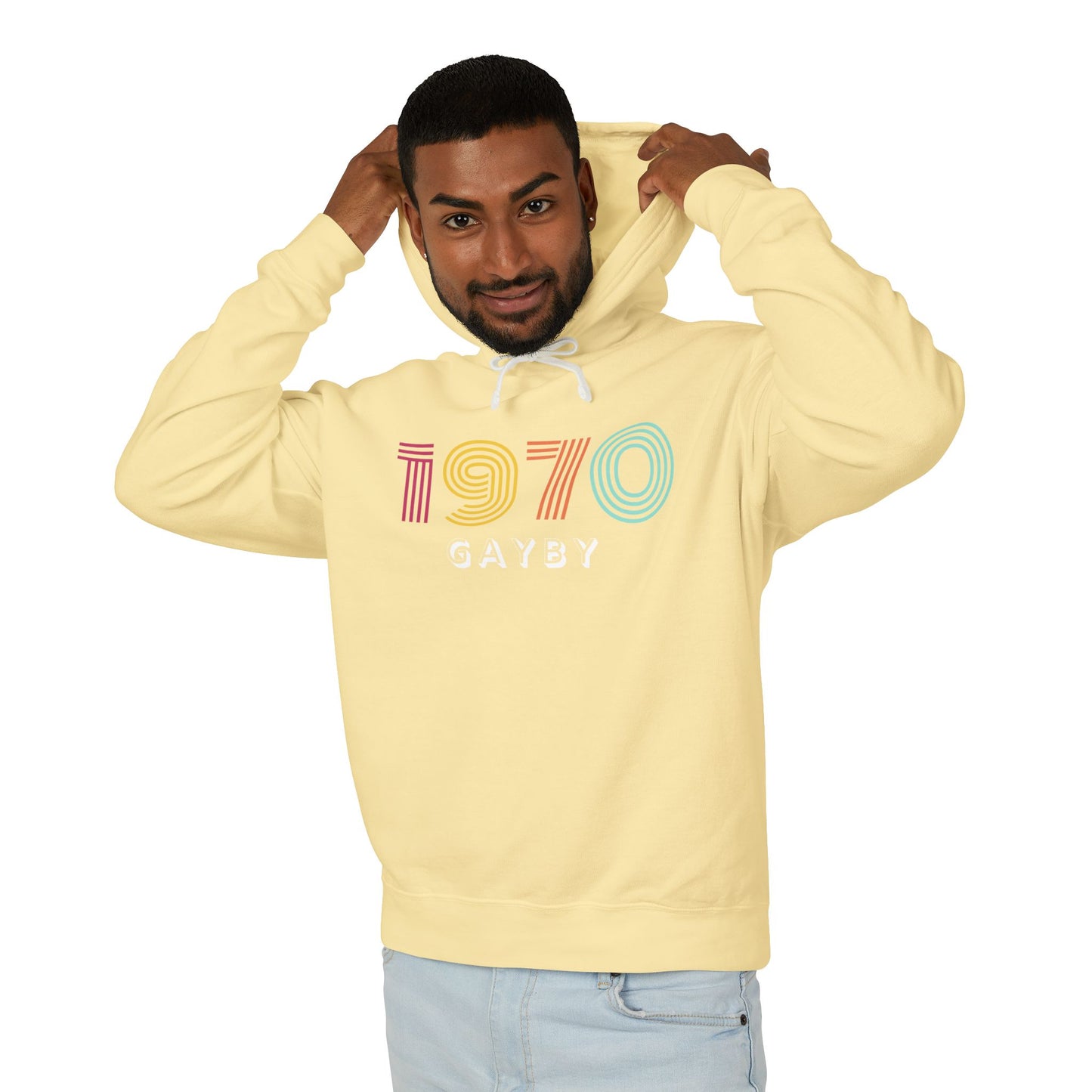 1970 Unisex Lightweight Hooded Sweatshirt