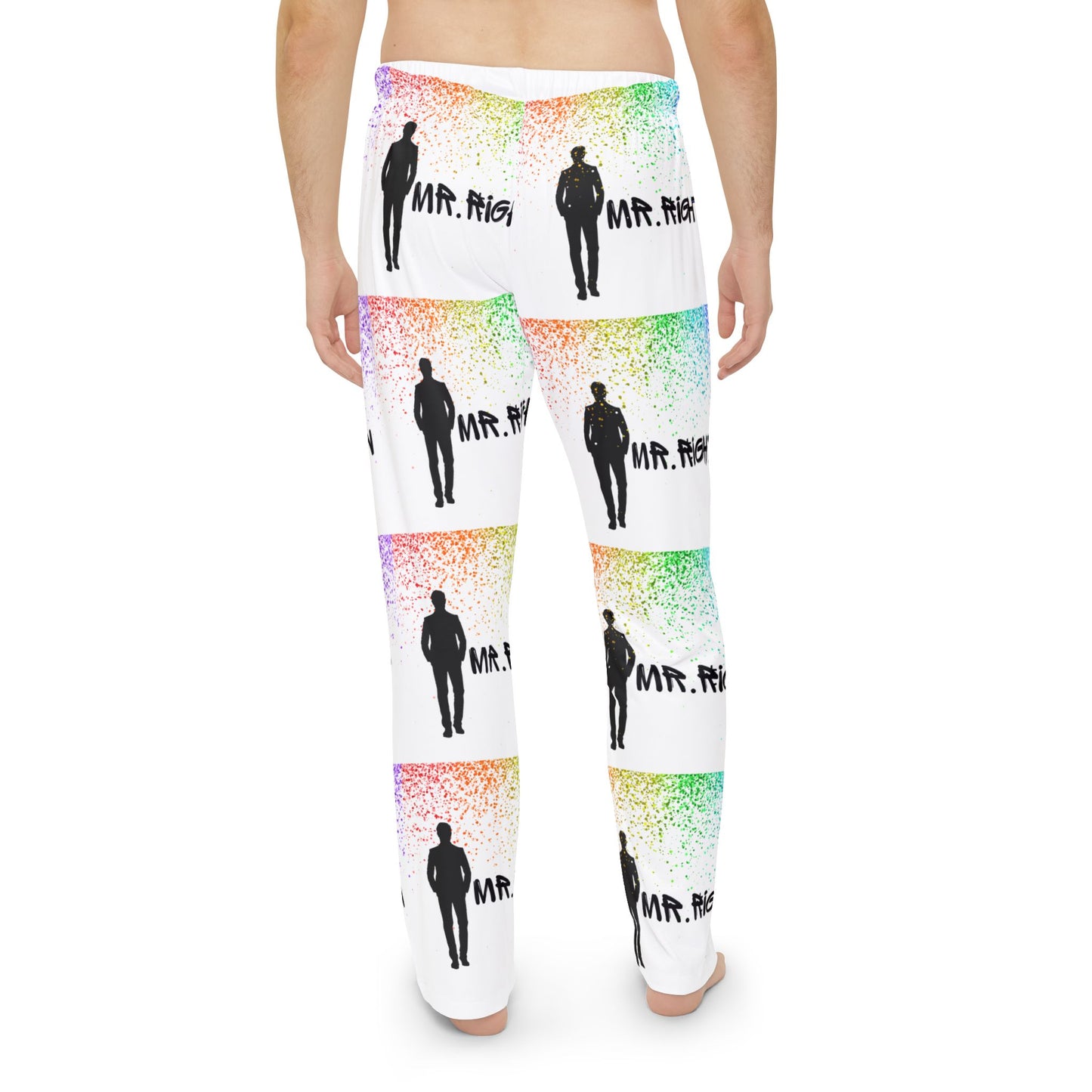 Mr. Rightnow  Rainbow Men's Pajama Pants (AOP)