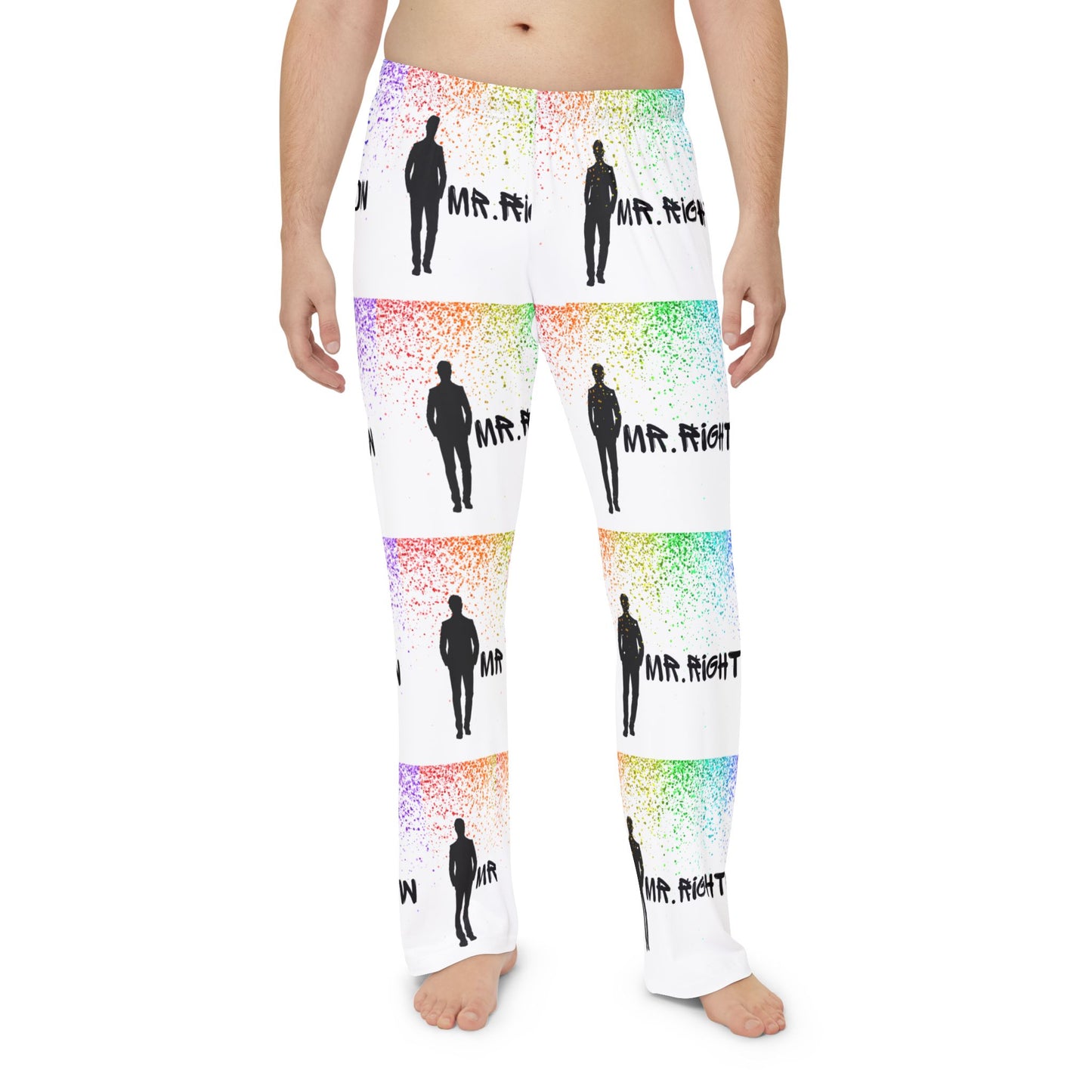 Mr. Rightnow  Rainbow Men's Pajama Pants (AOP)