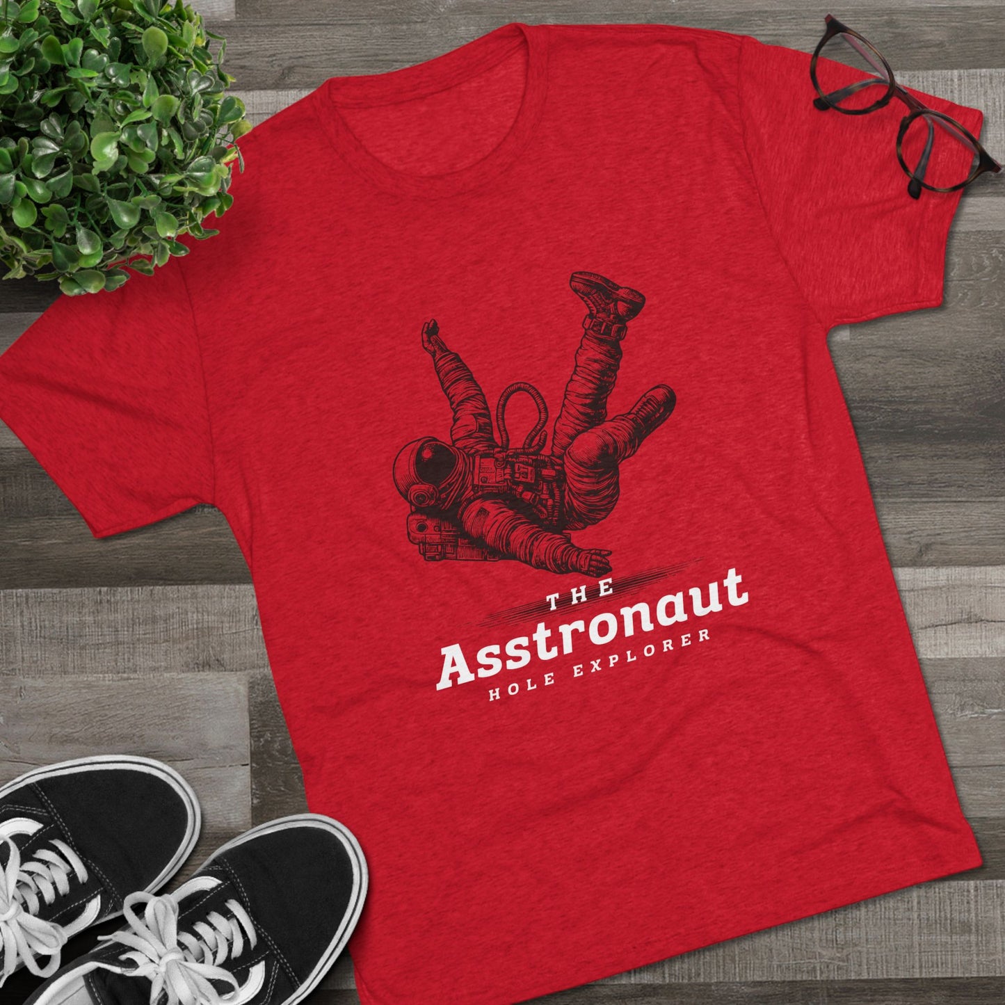 The Asstronaut Unisex Tri-Blend Crew Tee