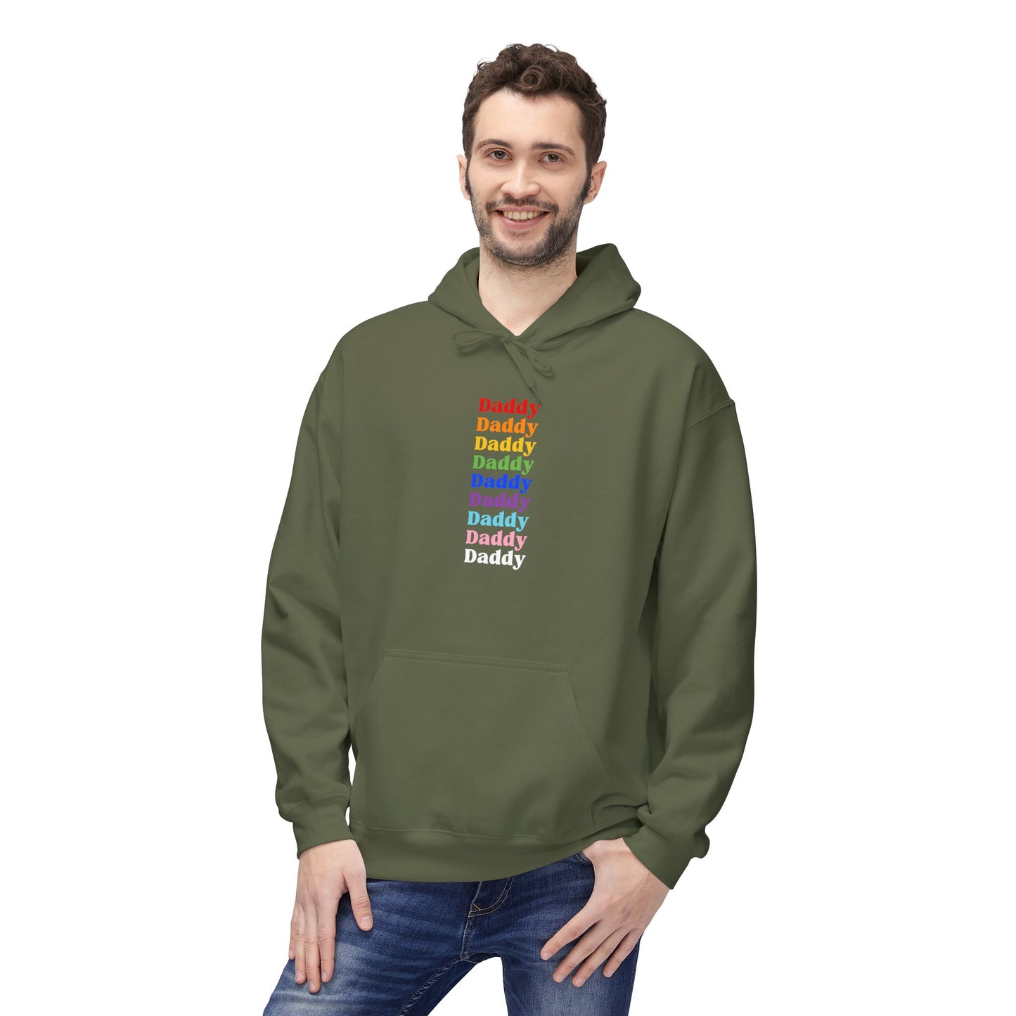 Pride Daddy Unisex Midweight Softstyle Fleece Hoodie