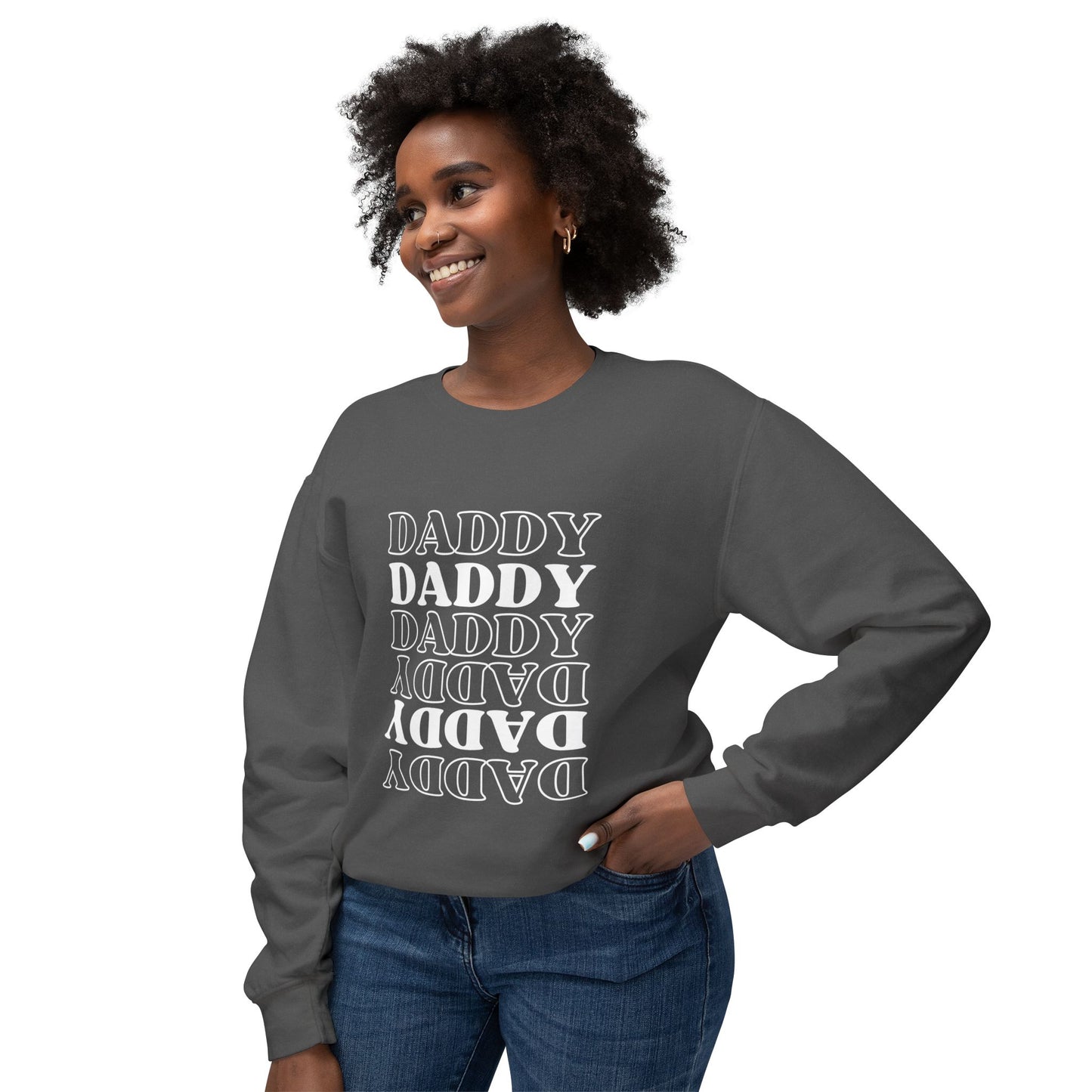 Daddy Unisex Lightweight Crewneck Sweatshirt