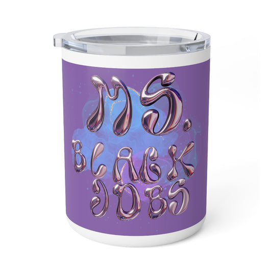 Ms.Black Jobs Insulated Coffee Mug, 10oz