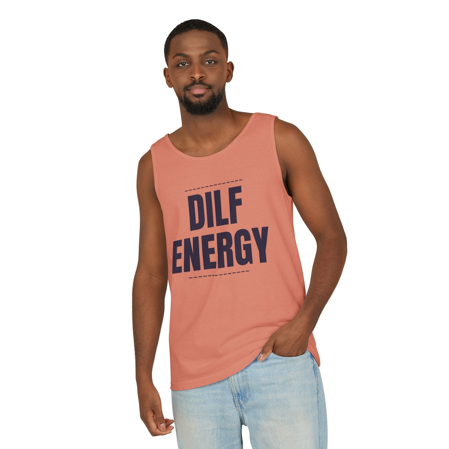 DILF Energy Unisex Garment-Dyed Tank Top