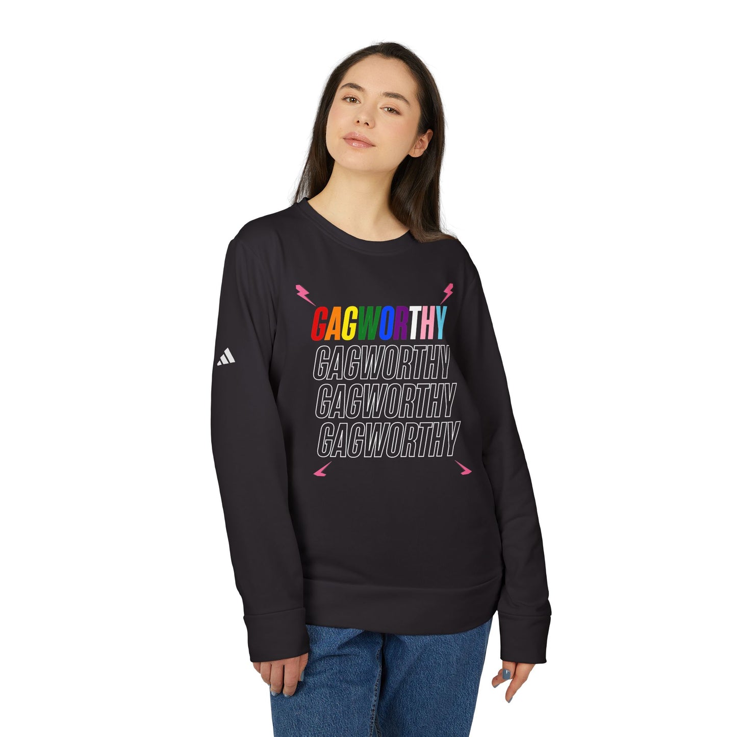 Gagworthy adidas Unisex Fleece Crewneck Sweatshirt