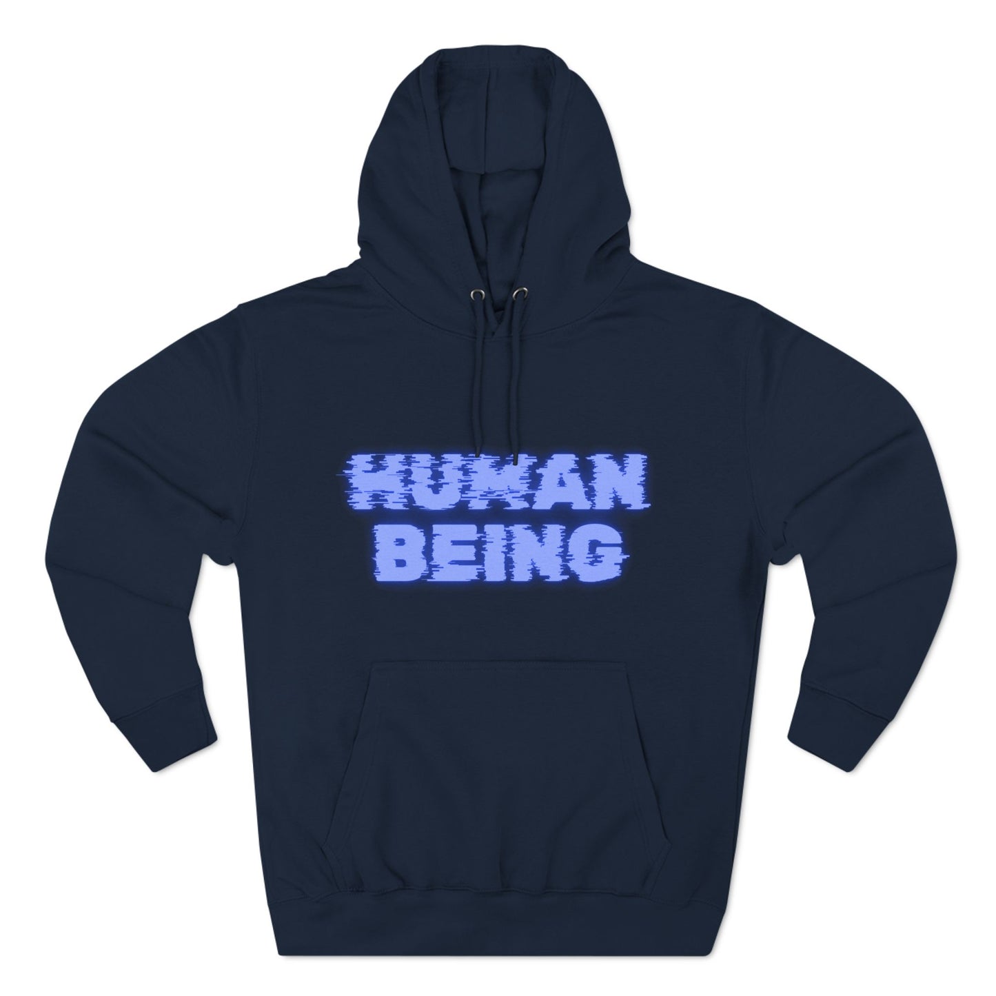 Human-Being Three-Panel Fleece Hoodie