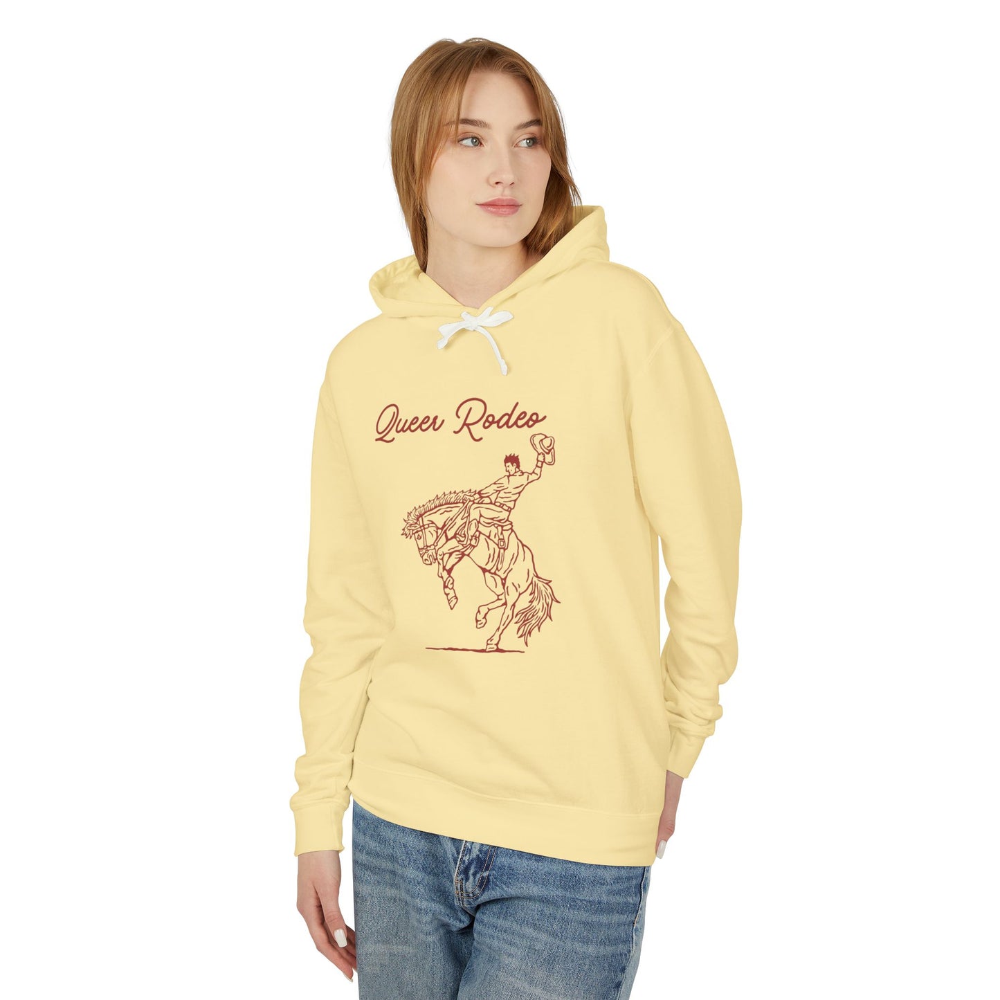 Queer Rodeo Unisex Lightweight Hooded Sweatshirt