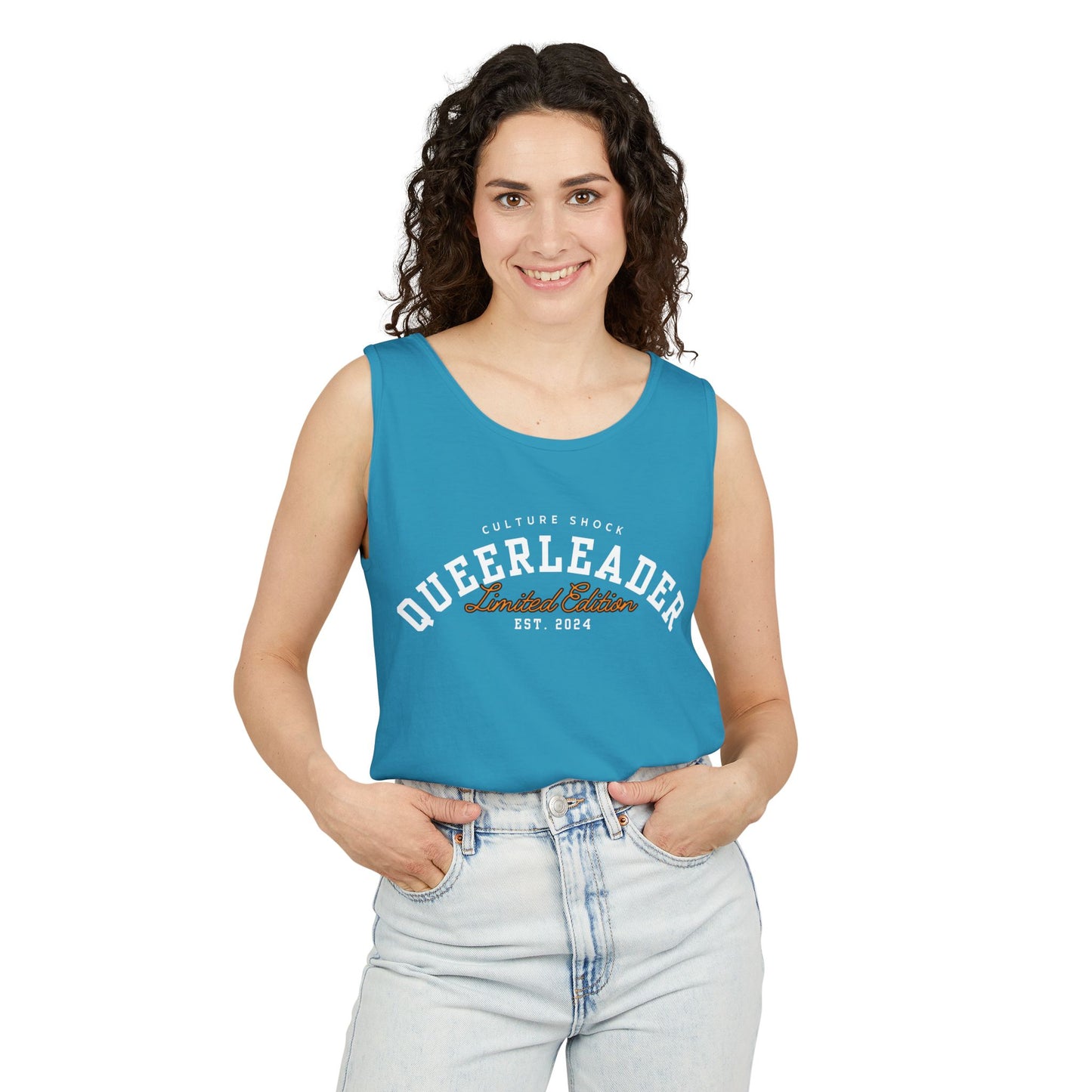 Cultureshock queerleader Unisex Garment-Dyed Tank Top