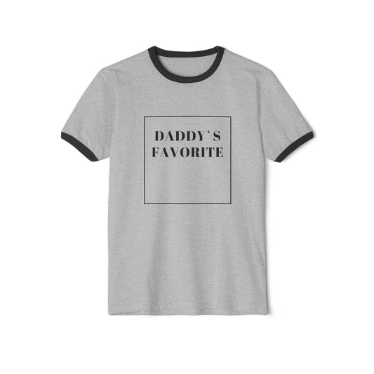 Daddy`s Favorite Unisex Cotton Ringer T-Shirt