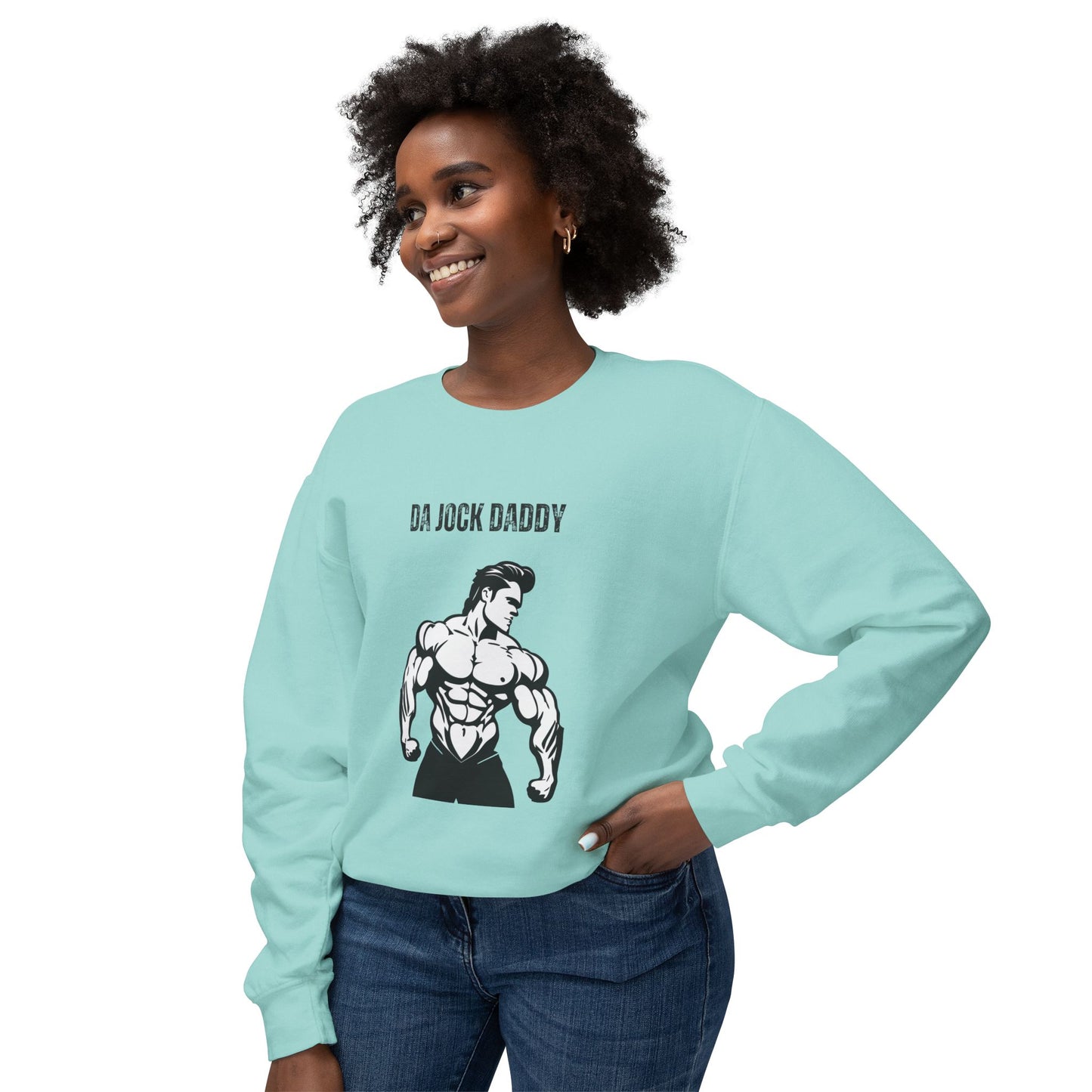 Da Jock Daddy Unisex Lightweight Crewneck Sweatshirt