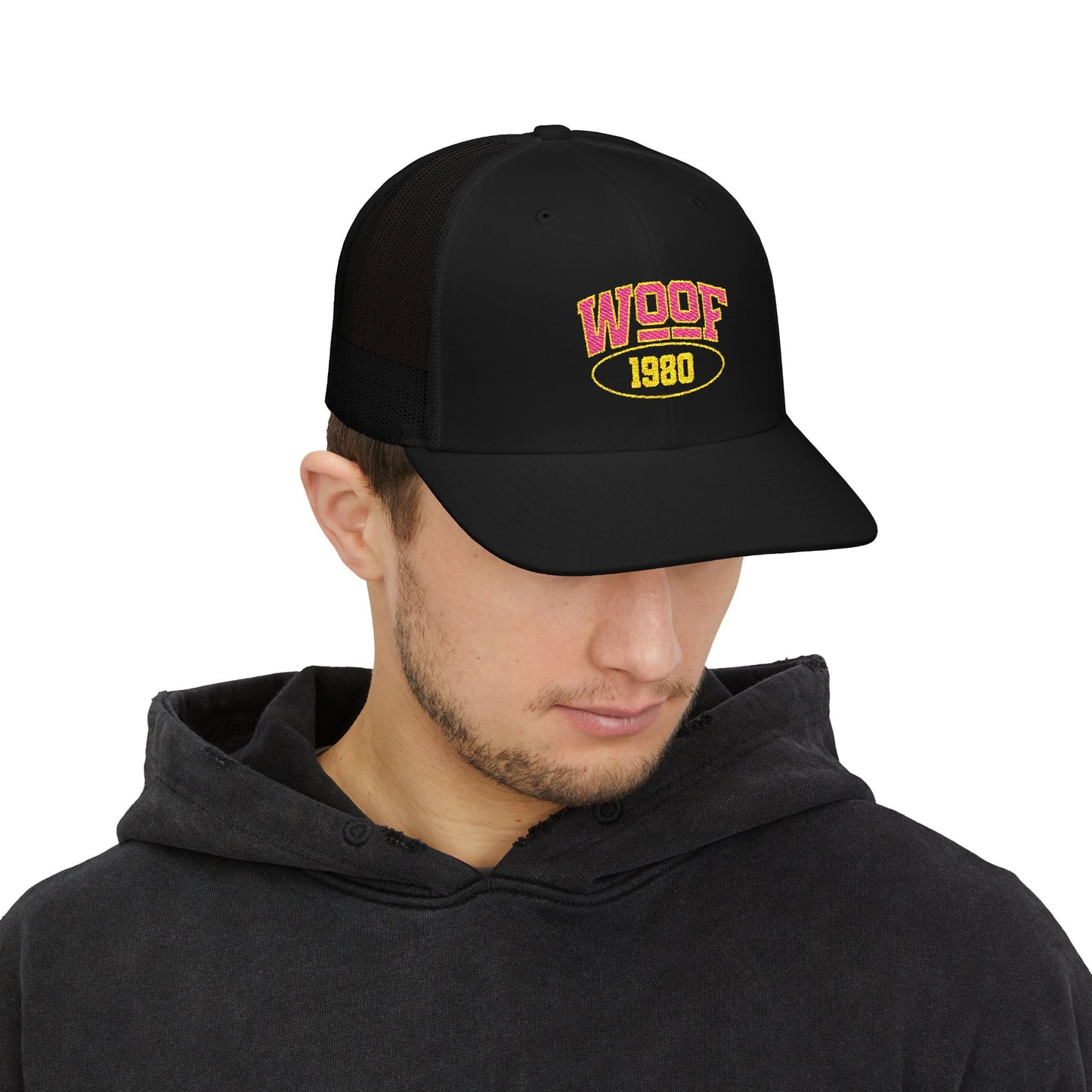 Woof 1980 Snapback Trucker Cap (Embroidery)