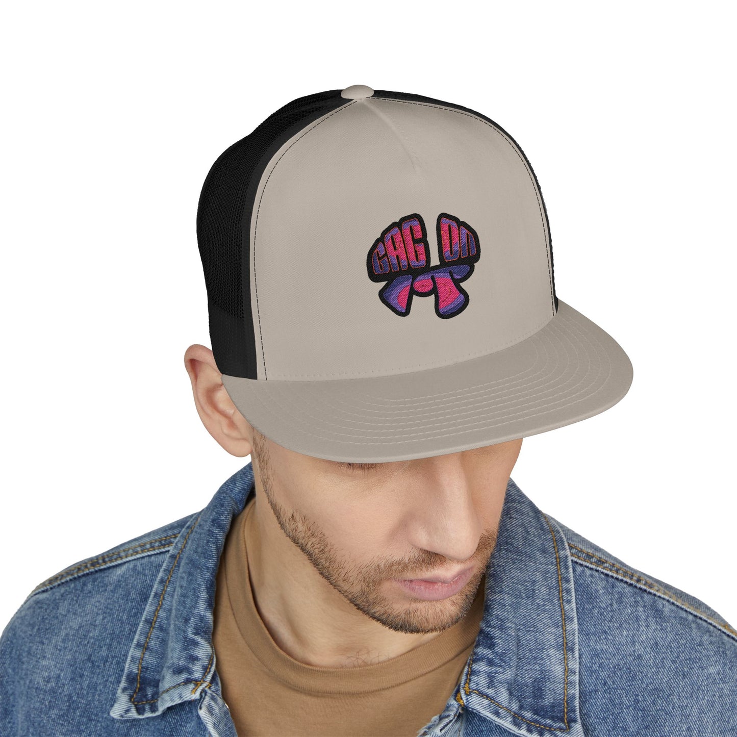 Gag On it 5 Panel Trucker Cap (Embroidery)
