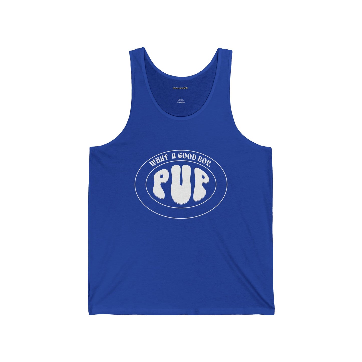 What a good boy.Unisex Jersey Tank