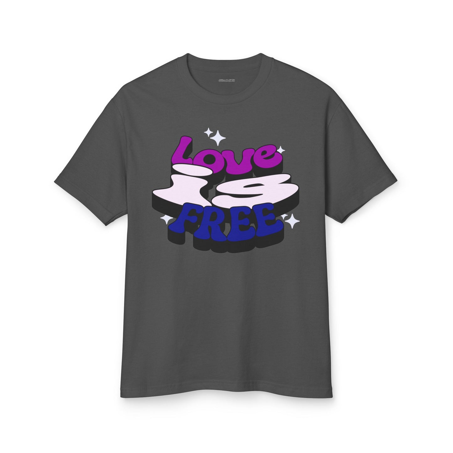 Love is Free Unisex Garment-Dyed Heavyweight Cotton Tee