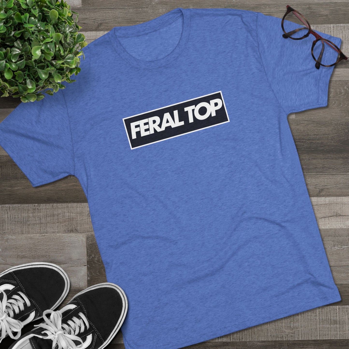 Feral Top Unisex Tri-Blend Crew Tee
