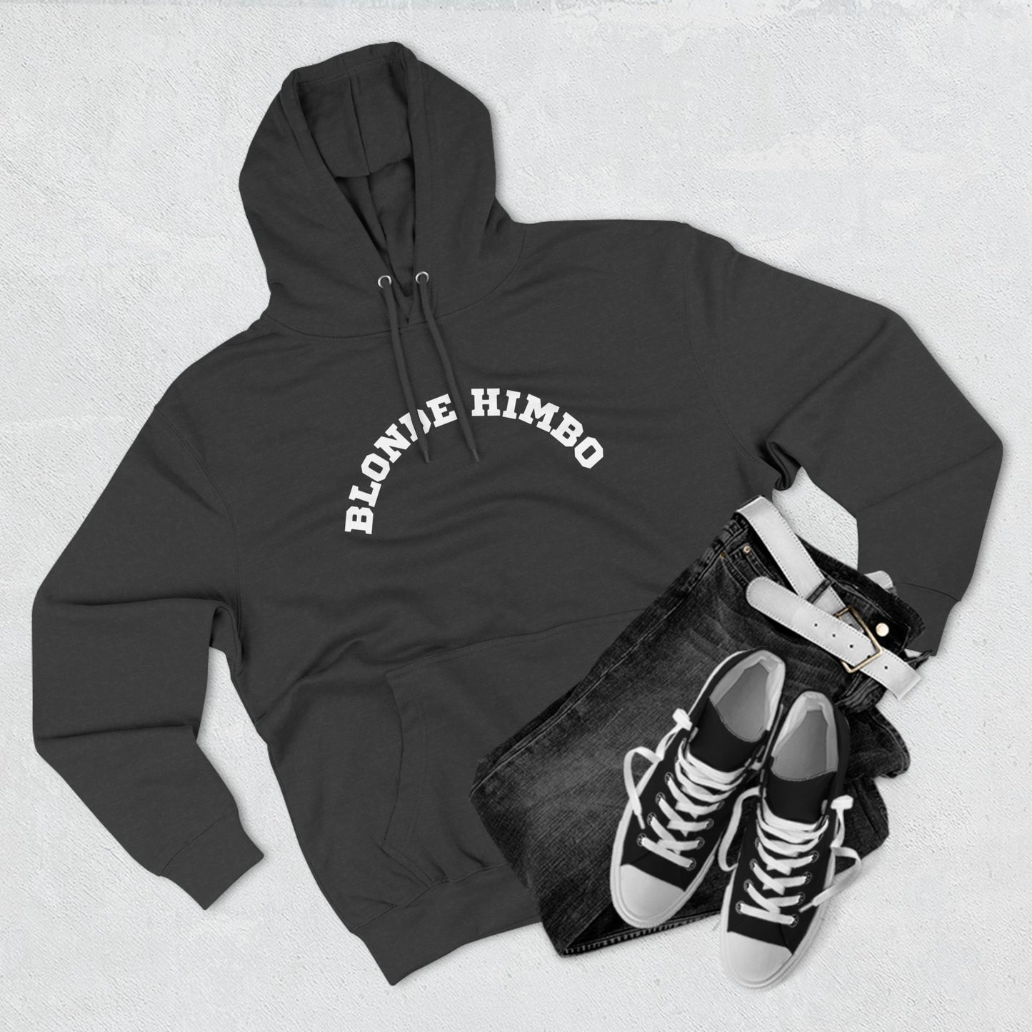 Blonde Himbo Three-Panel Fleece Hoodie