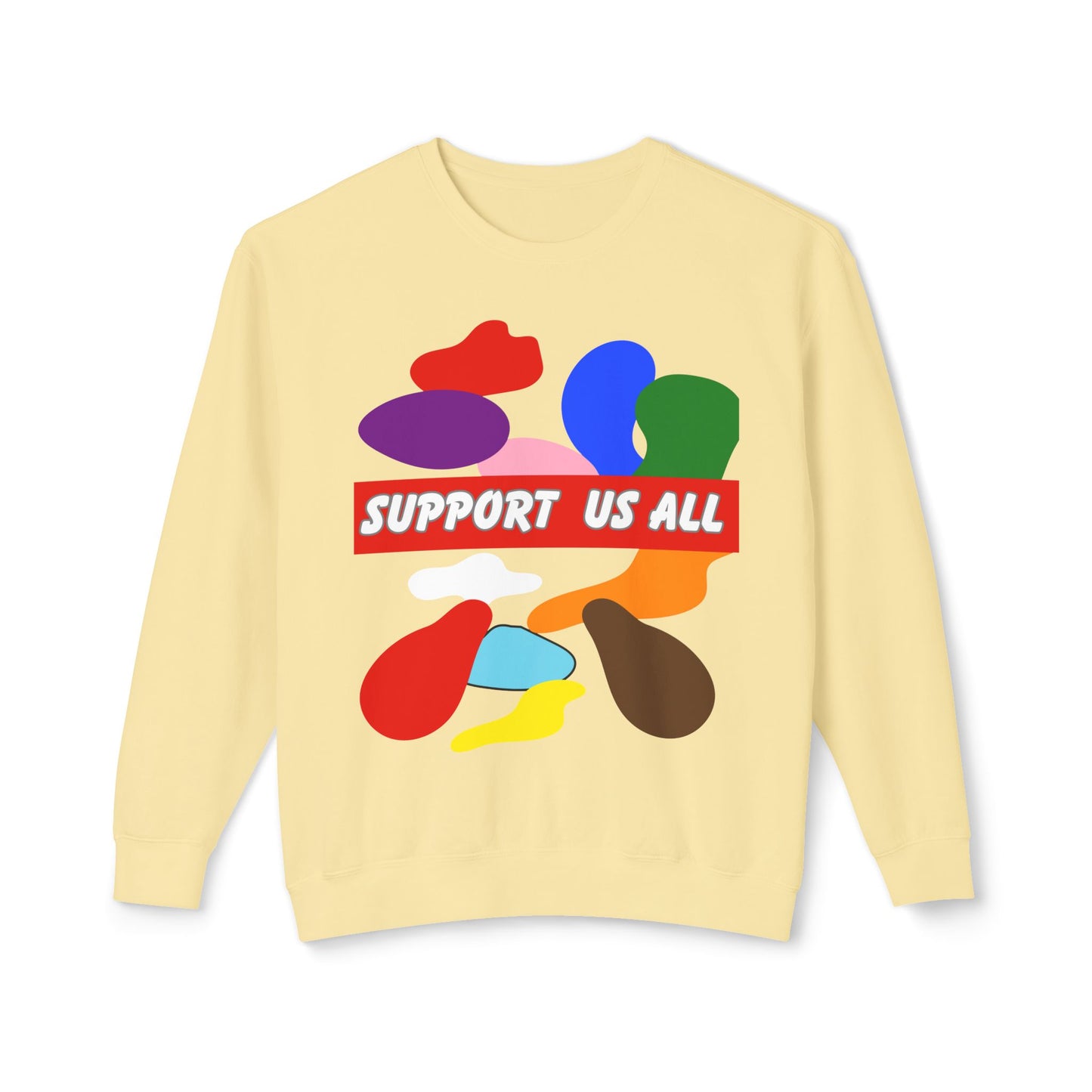 Support Us All Unisex Lightweight Crewneck Sweatshirt