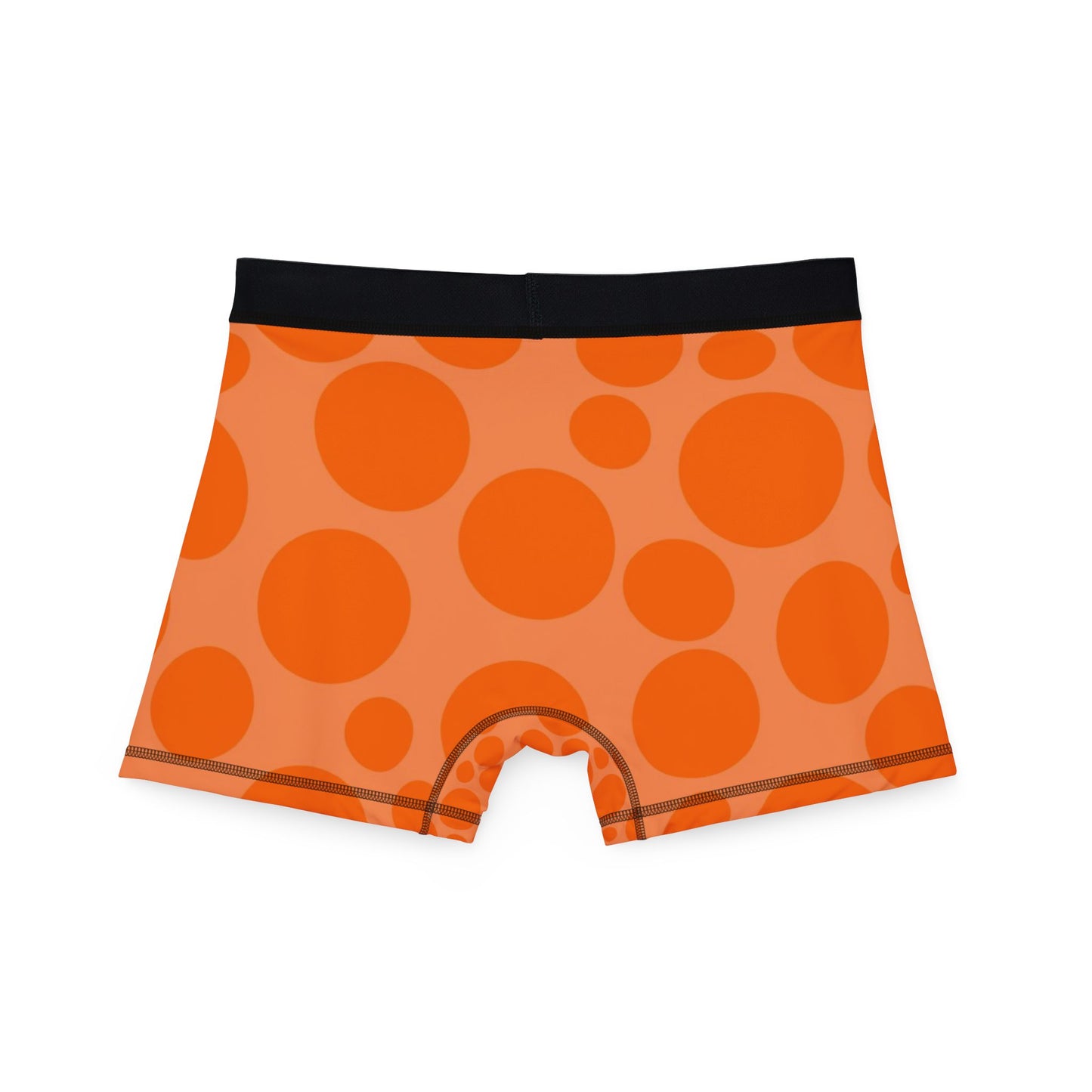 Orange Polka Dot Men's Boxers (AOP)